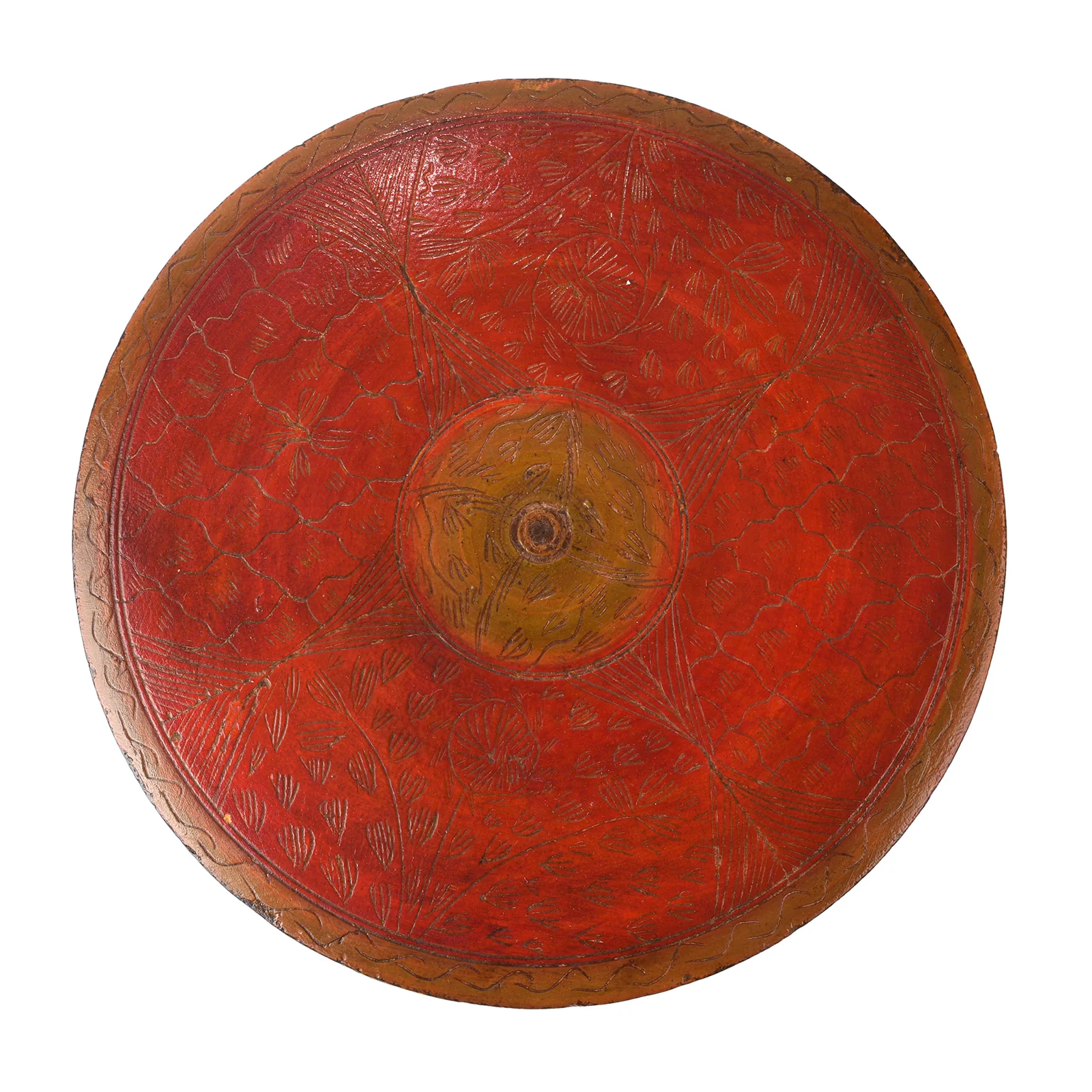 Regency Style Red Lacquer Pot From Kutch - 19th Century - Image 3