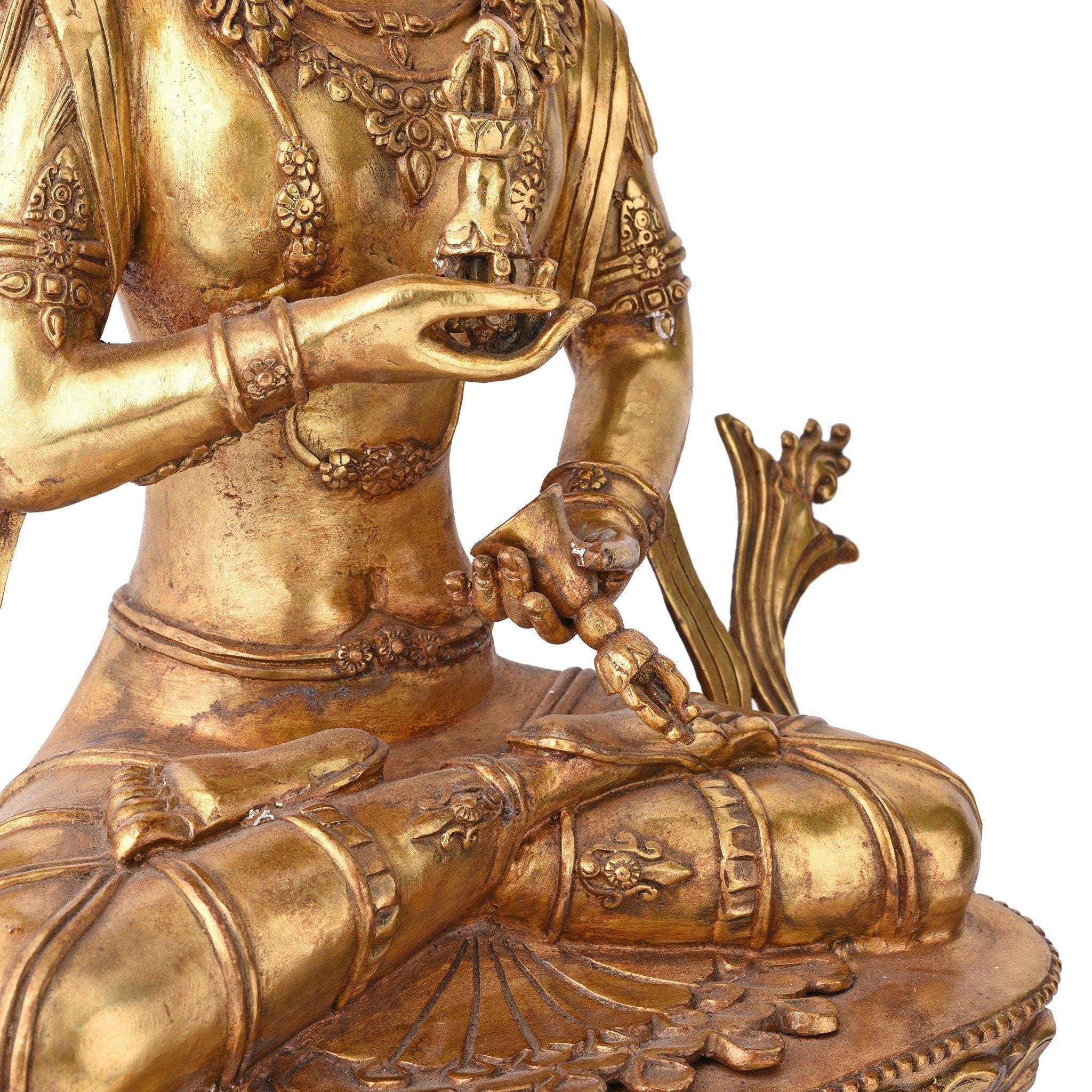 Gilt Bronze Statue of The Bodhisattva Vajrasattva - Image 8