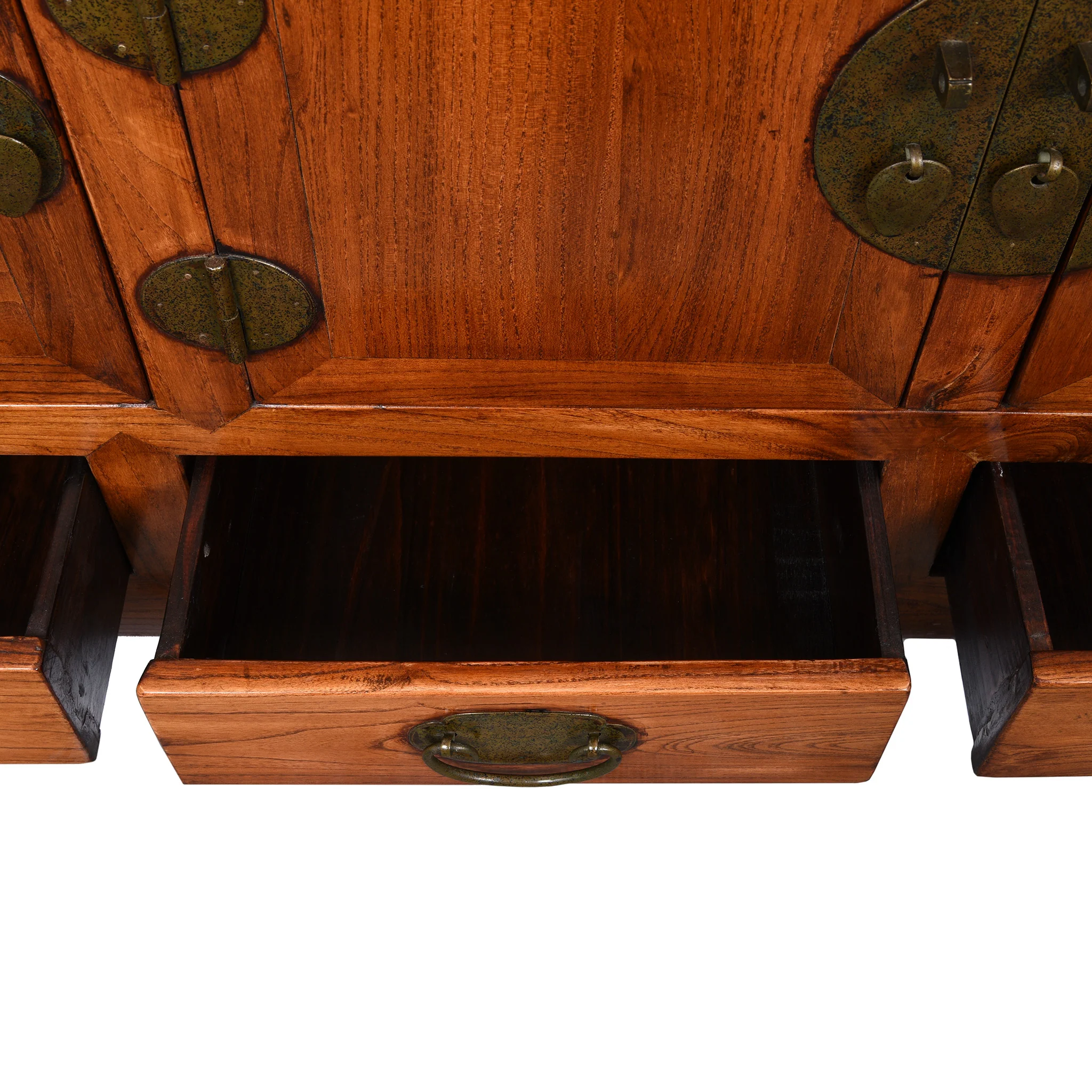 Reproduction Elm "Kang" Chinese Low Cabinet - Late 20thC - Image 10