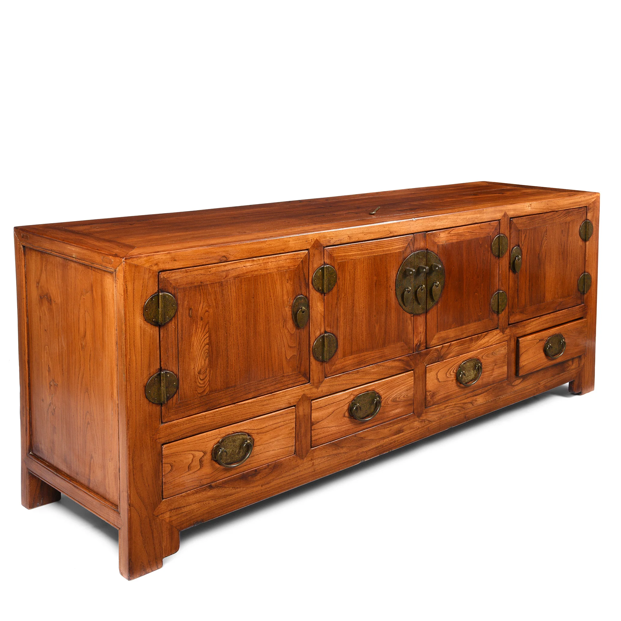 Reproduction Elm "Kang" Chinese Low Cabinet - Late 20thC - Image 2