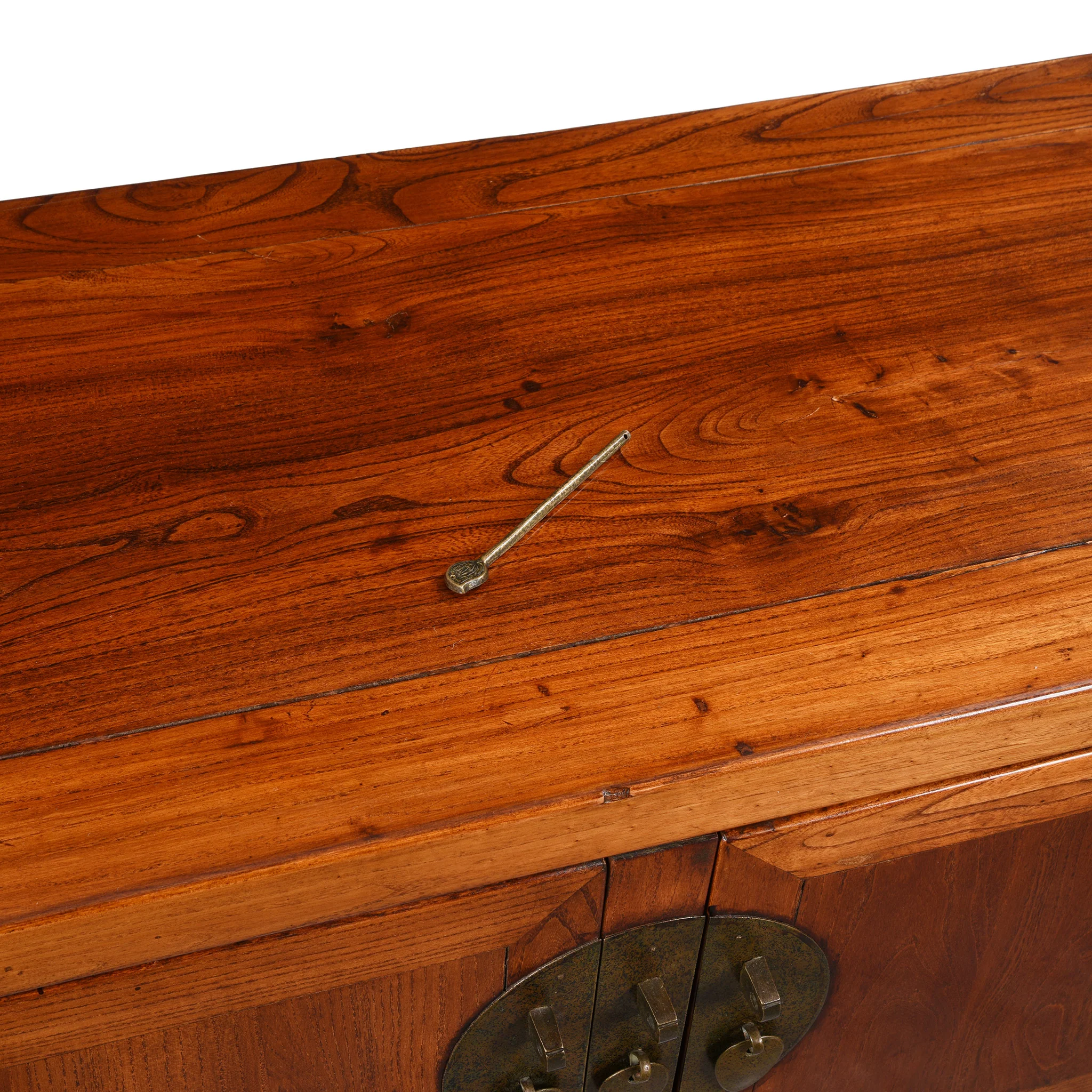 Reproduction Elm "Kang" Chinese Low Cabinet - Late 20thC - Image 5