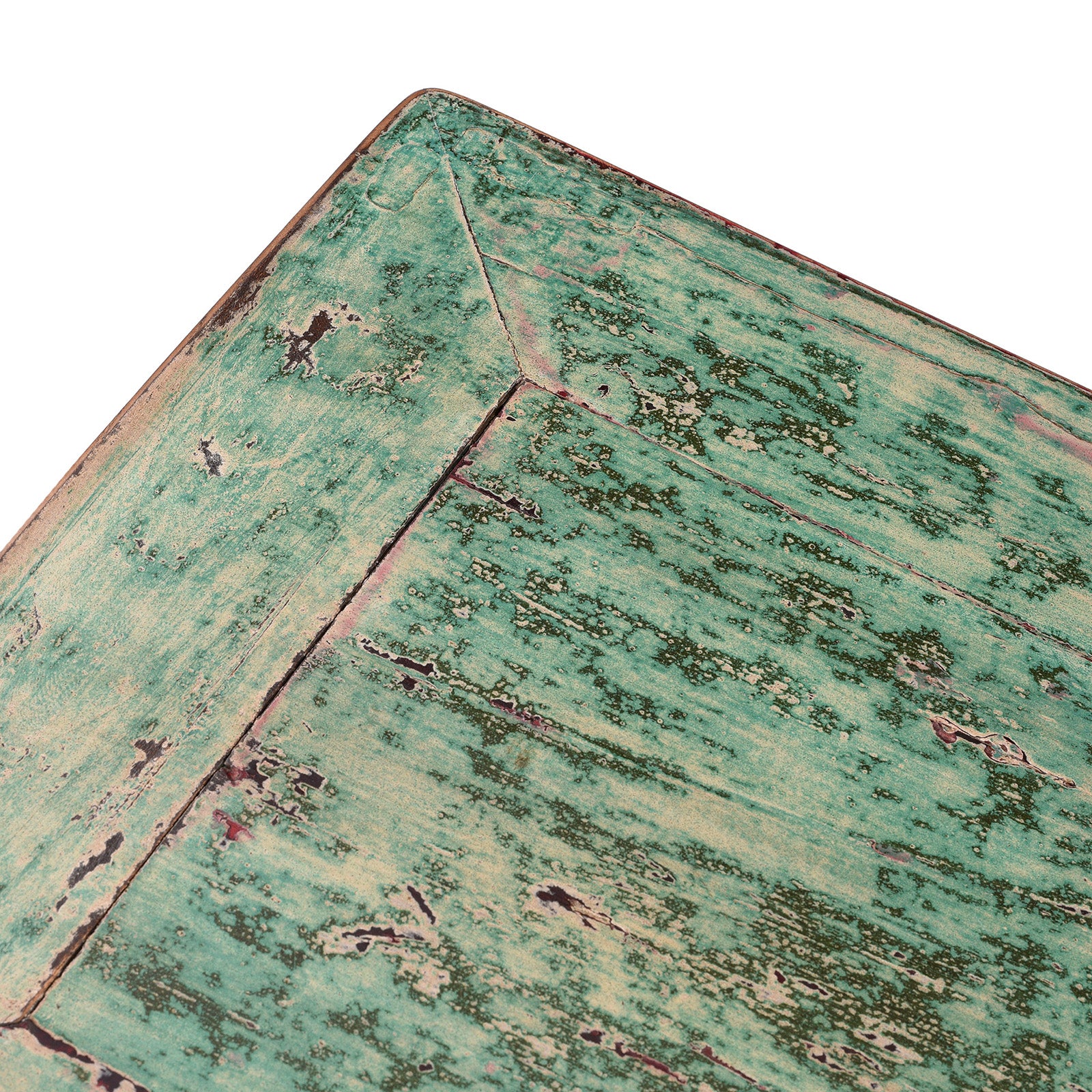 Green Lacquer 2 Drawer Console Table - Image 7