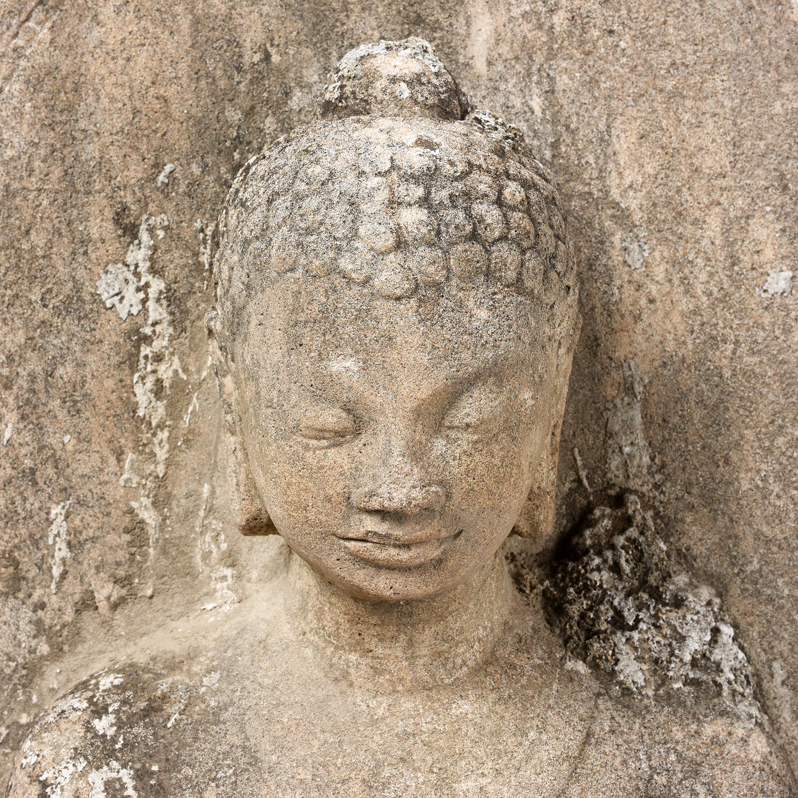 Reproduction Indian Concrete Standing Buddha - Image 2