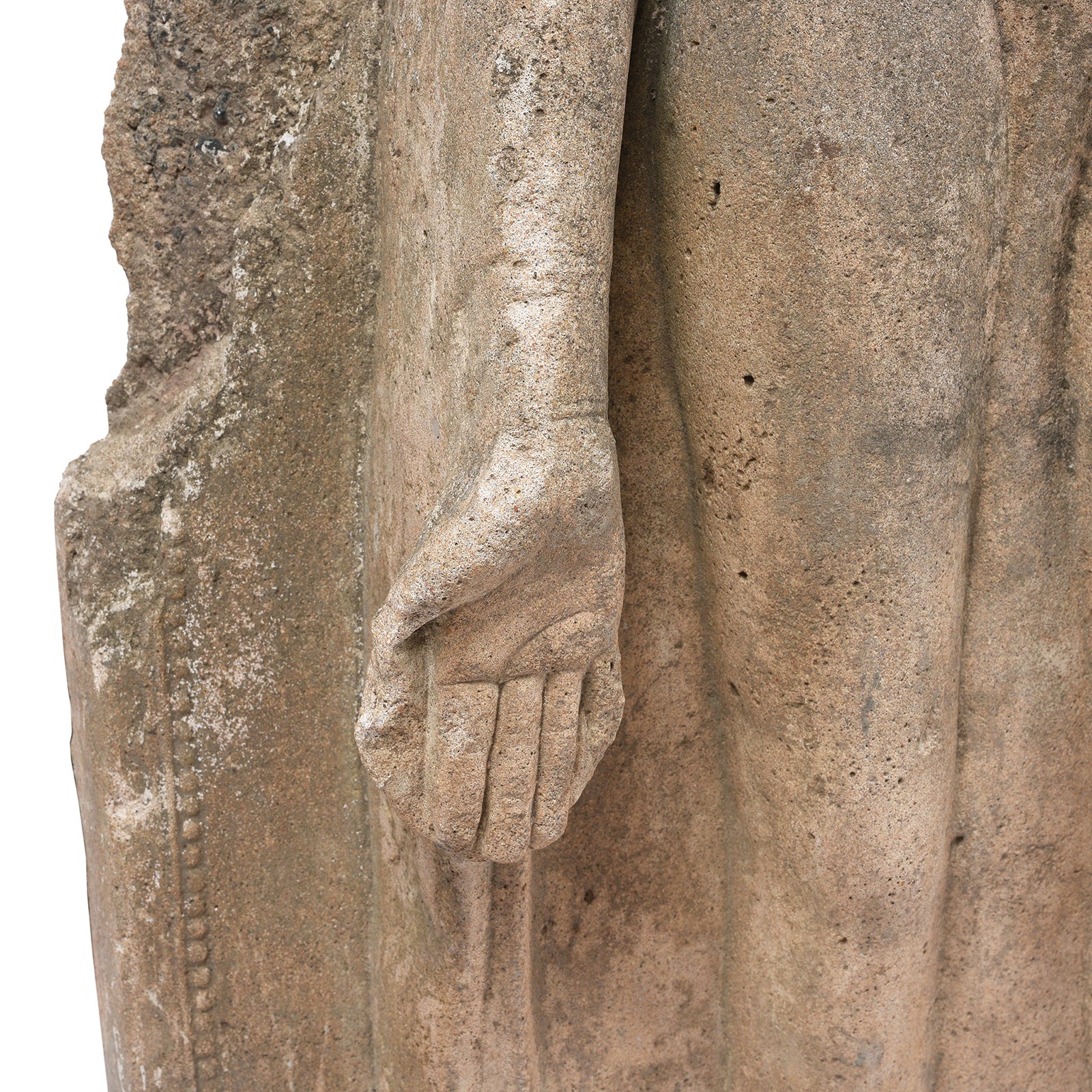 Reproduction Indian Concrete Standing Buddha - Image 5