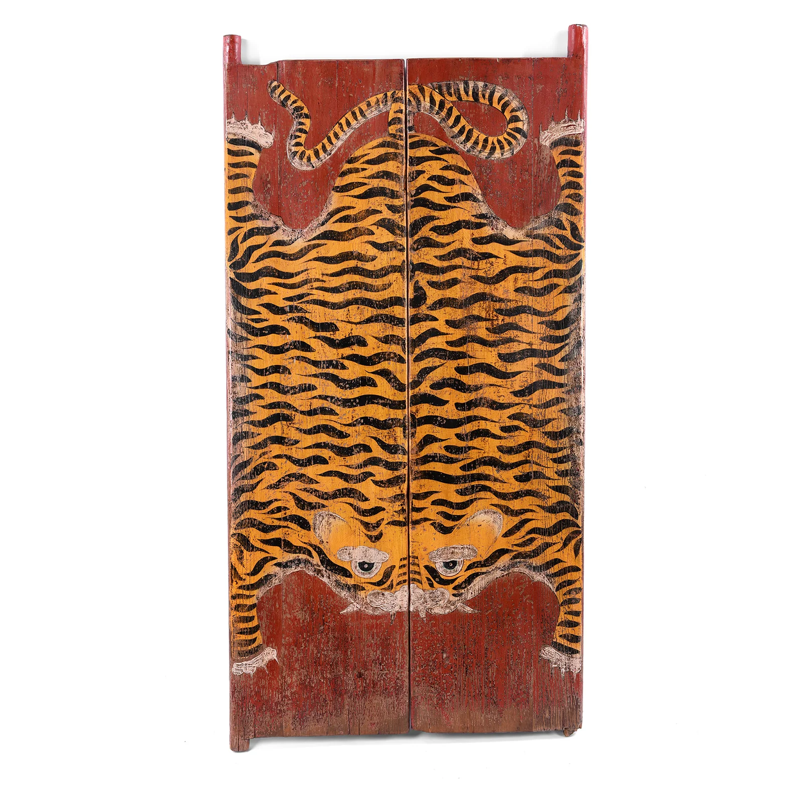 Reproduction Painted Tiger Doors From Qinghai