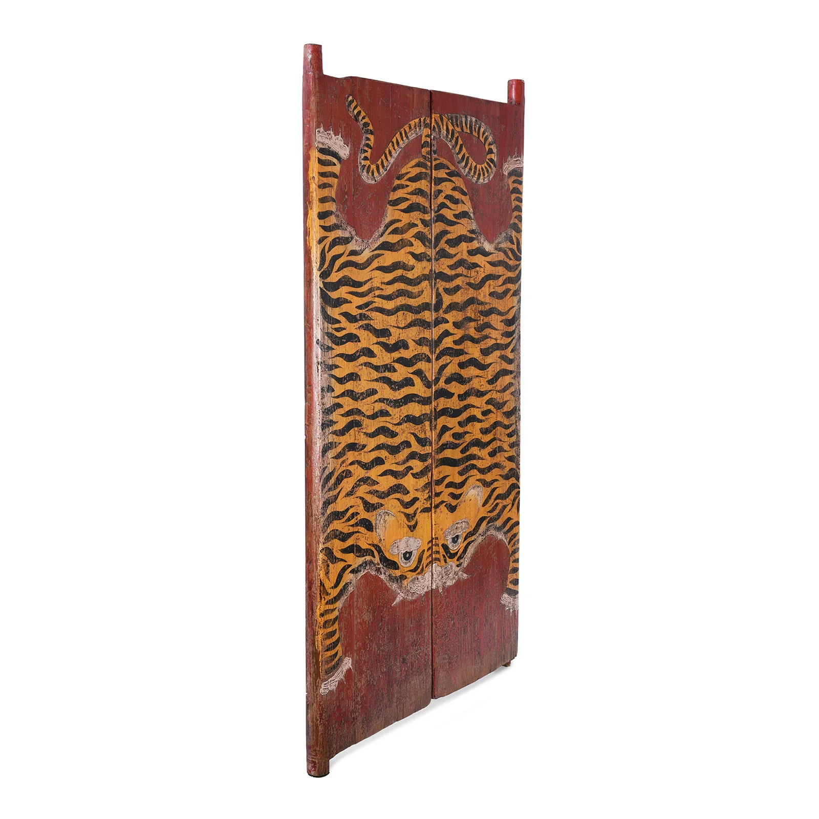 Reproduction Painted Tiger Doors From Qinghai - Image 2