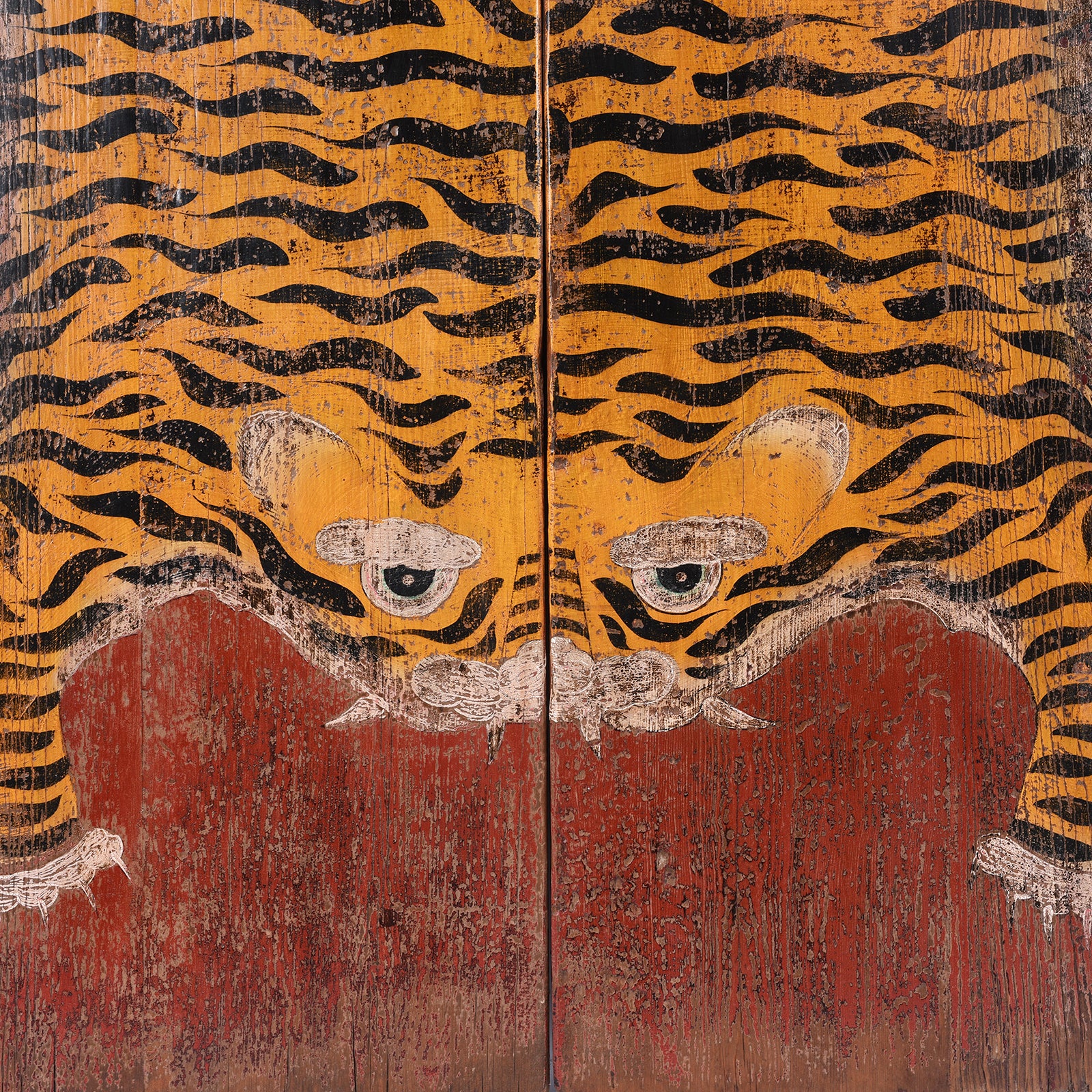 Reproduction Painted Tiger Doors From Qinghai - Image 4