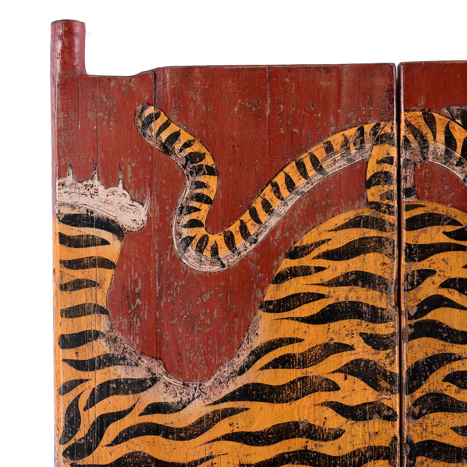 Reproduction Painted Tiger Doors From Qinghai - Image 5