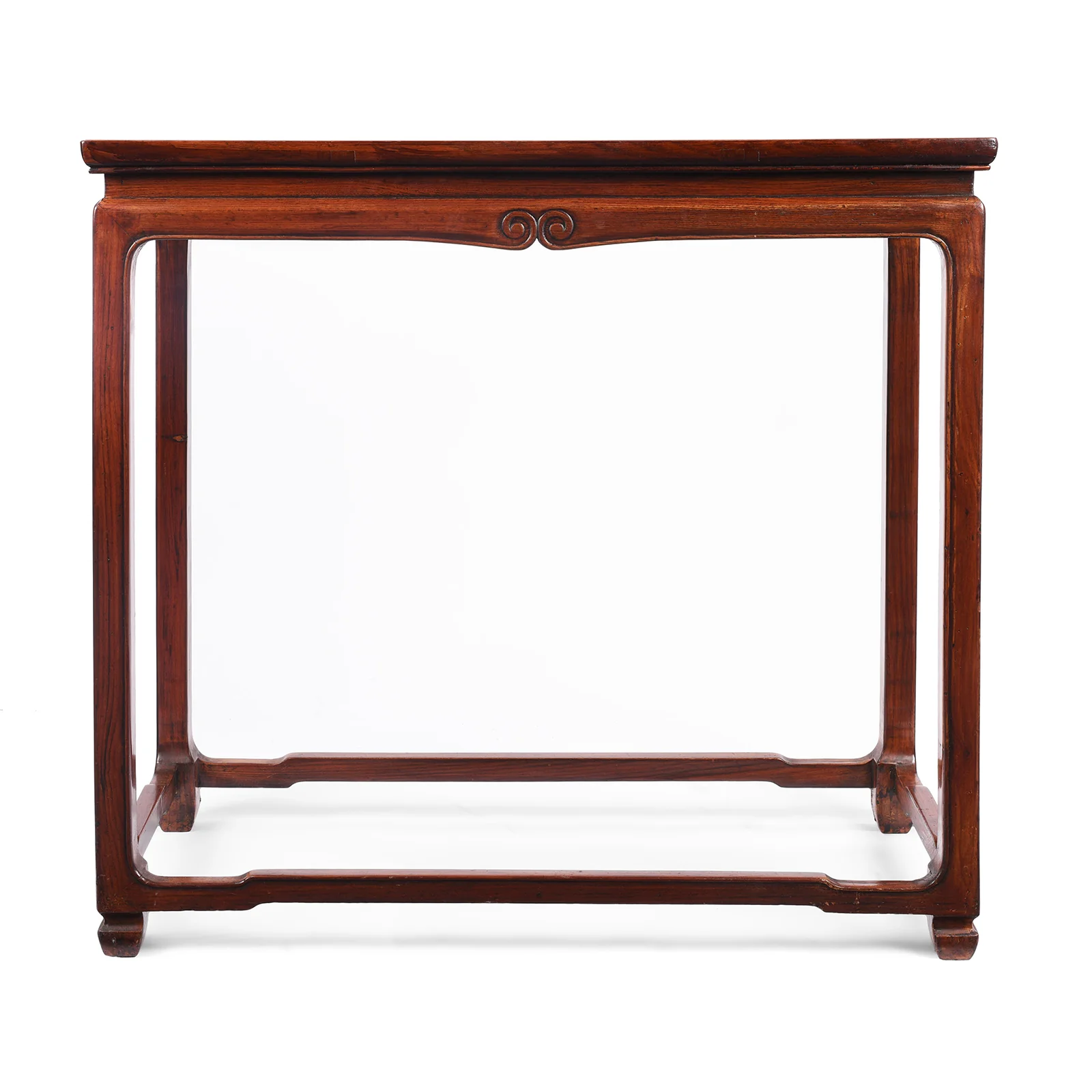 Chinese Red Elm Half Table - Late 20thC - Image 7