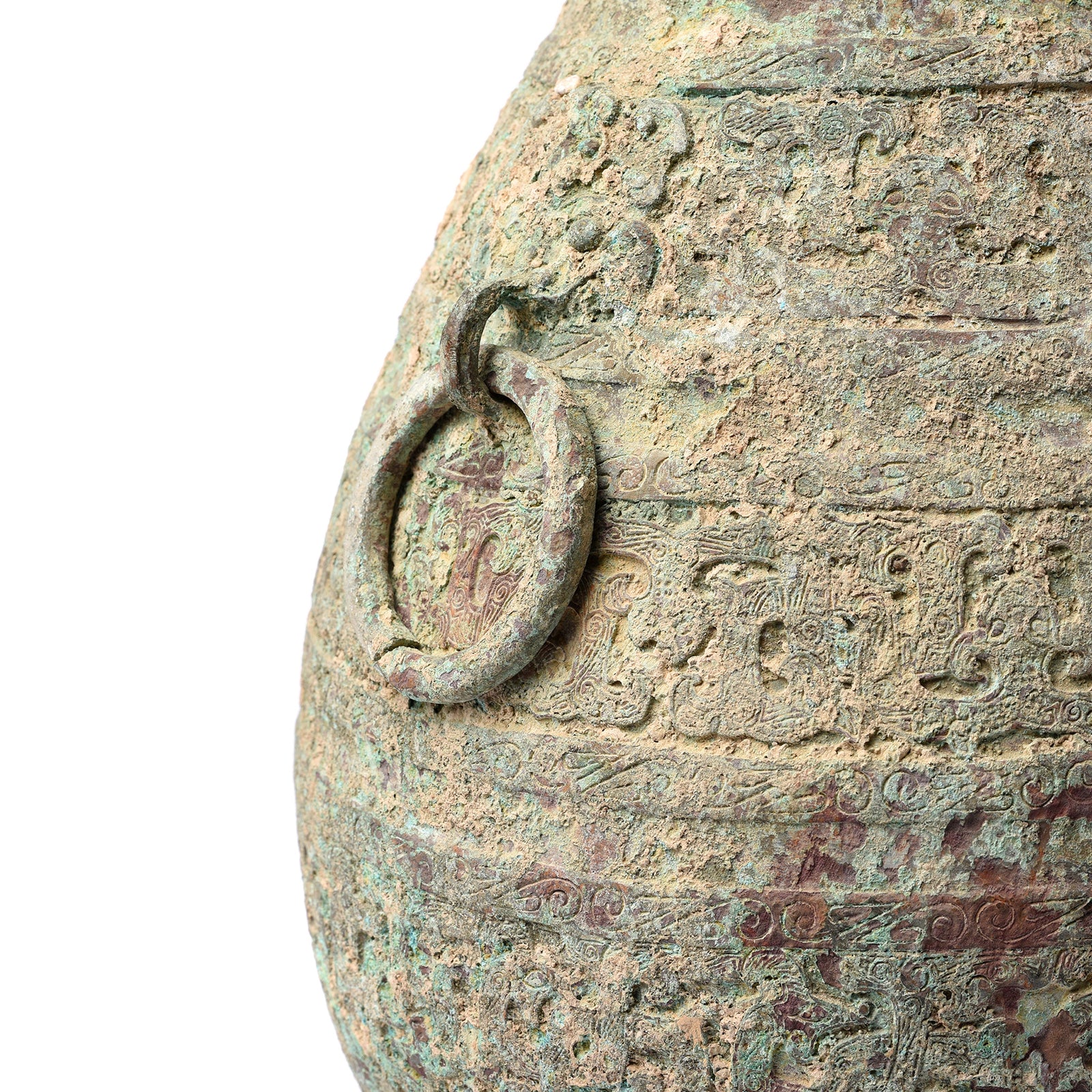 Bronze Ritual Wine Jar Table Lamp - Zhou Dynasty Style - Image 3