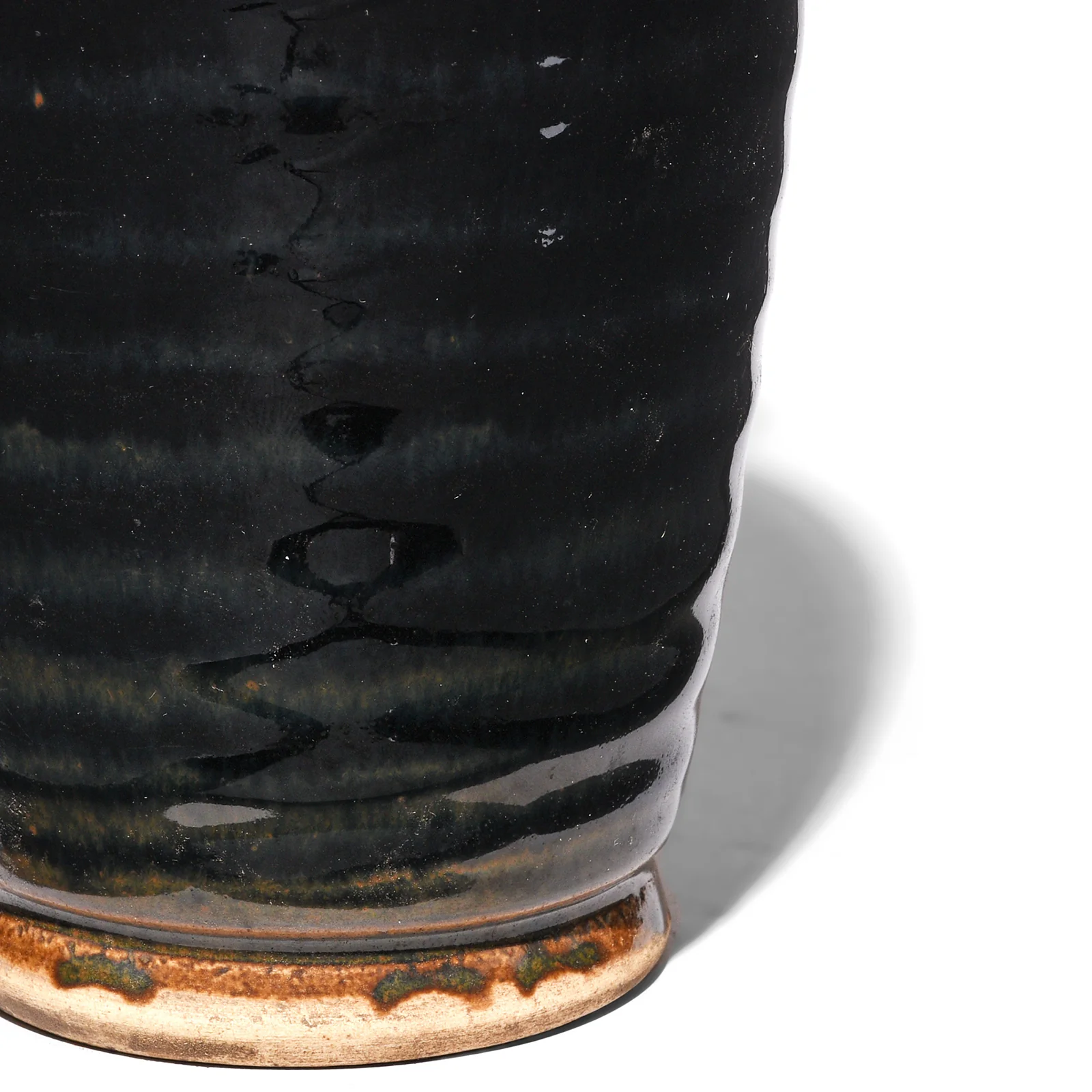 Ribbed Meiping Black Glazed Stoneware Jar - Cizhou - Image 3