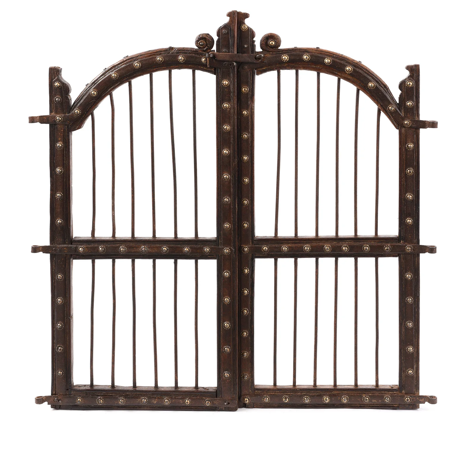 Rosewood Dog Gates From Gujarat - 19th Century