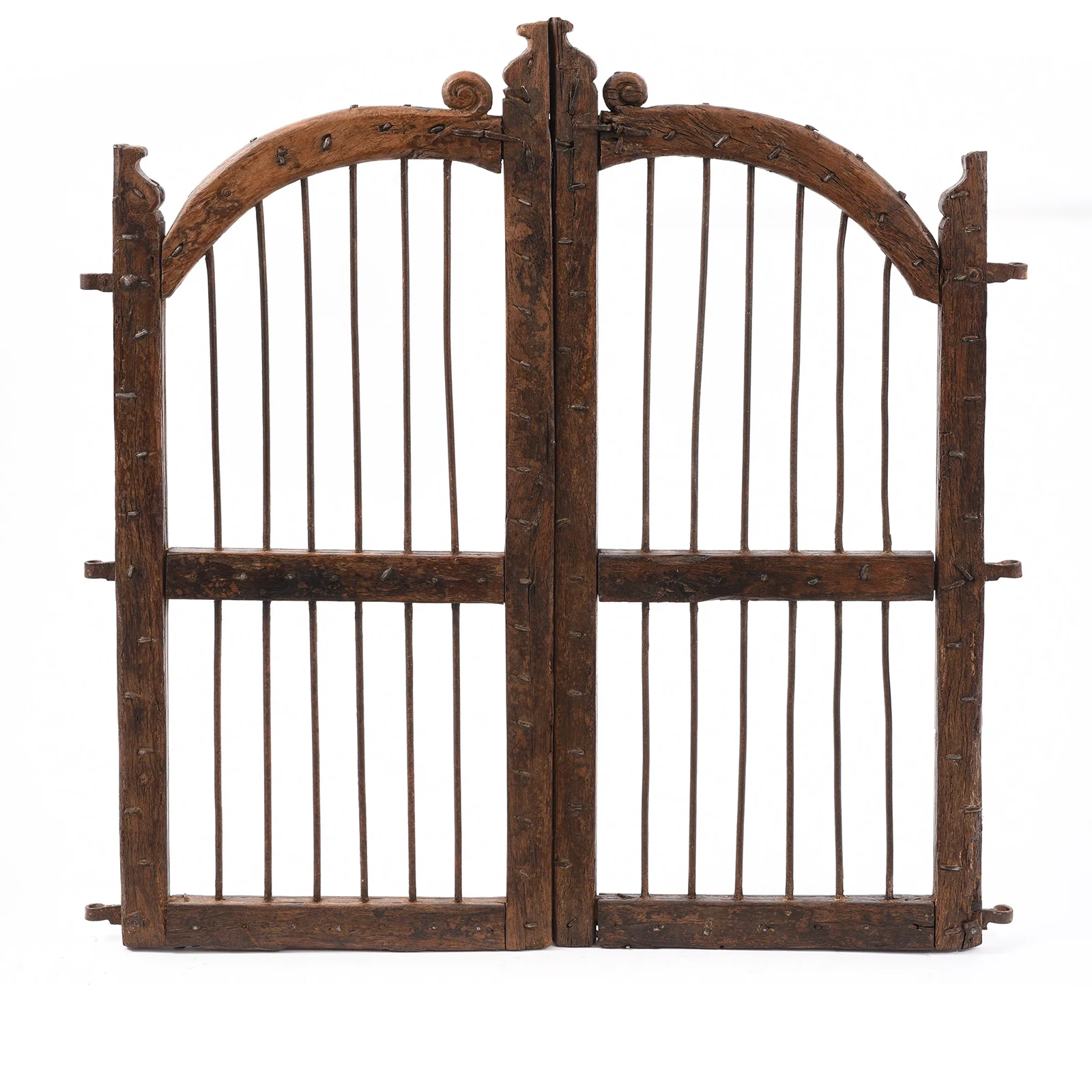 Rosewood Dog Gates From Gujarat - 19th Century - Image 5