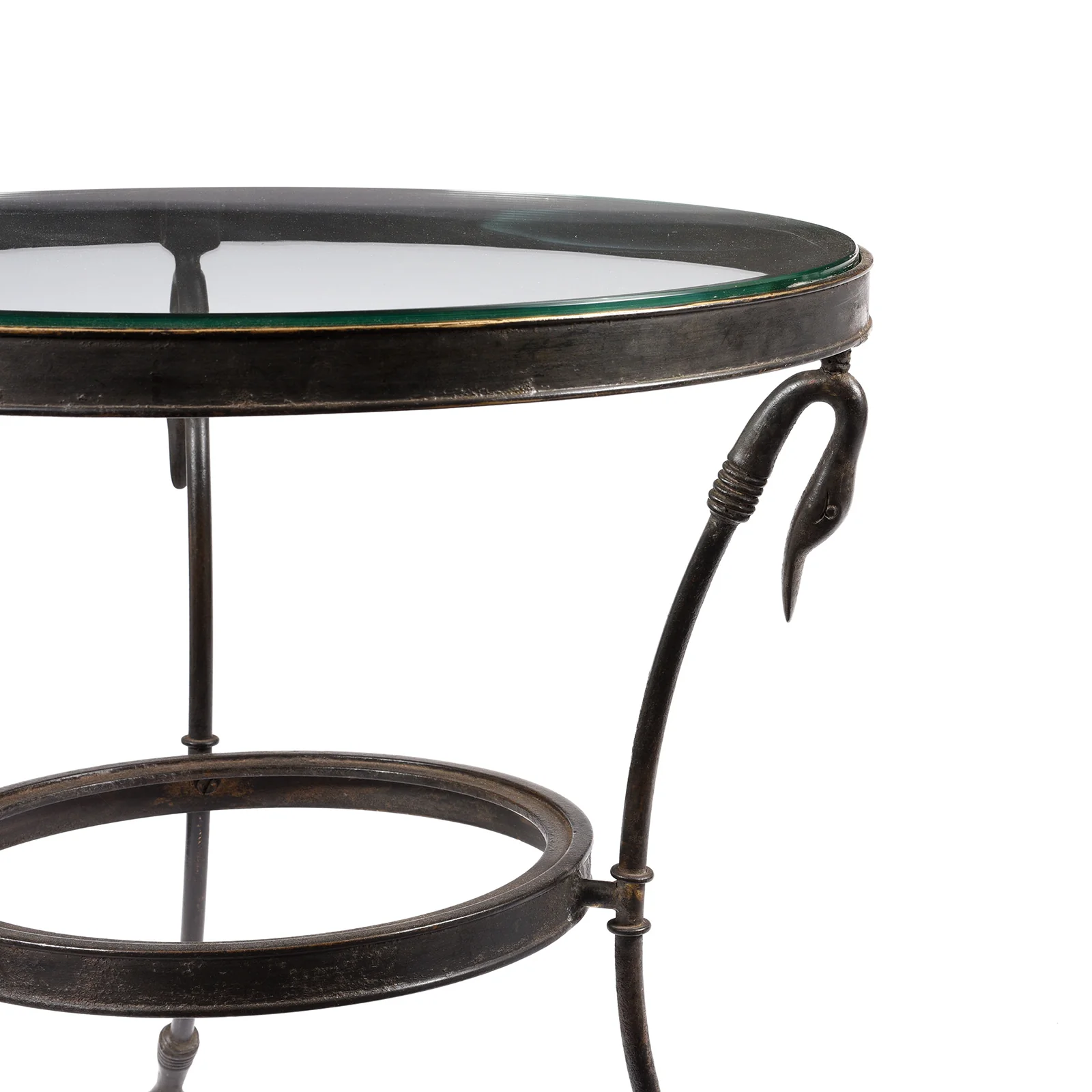Round Glass Occasional Table - Mughal Style - Ca 1920 - Image 2