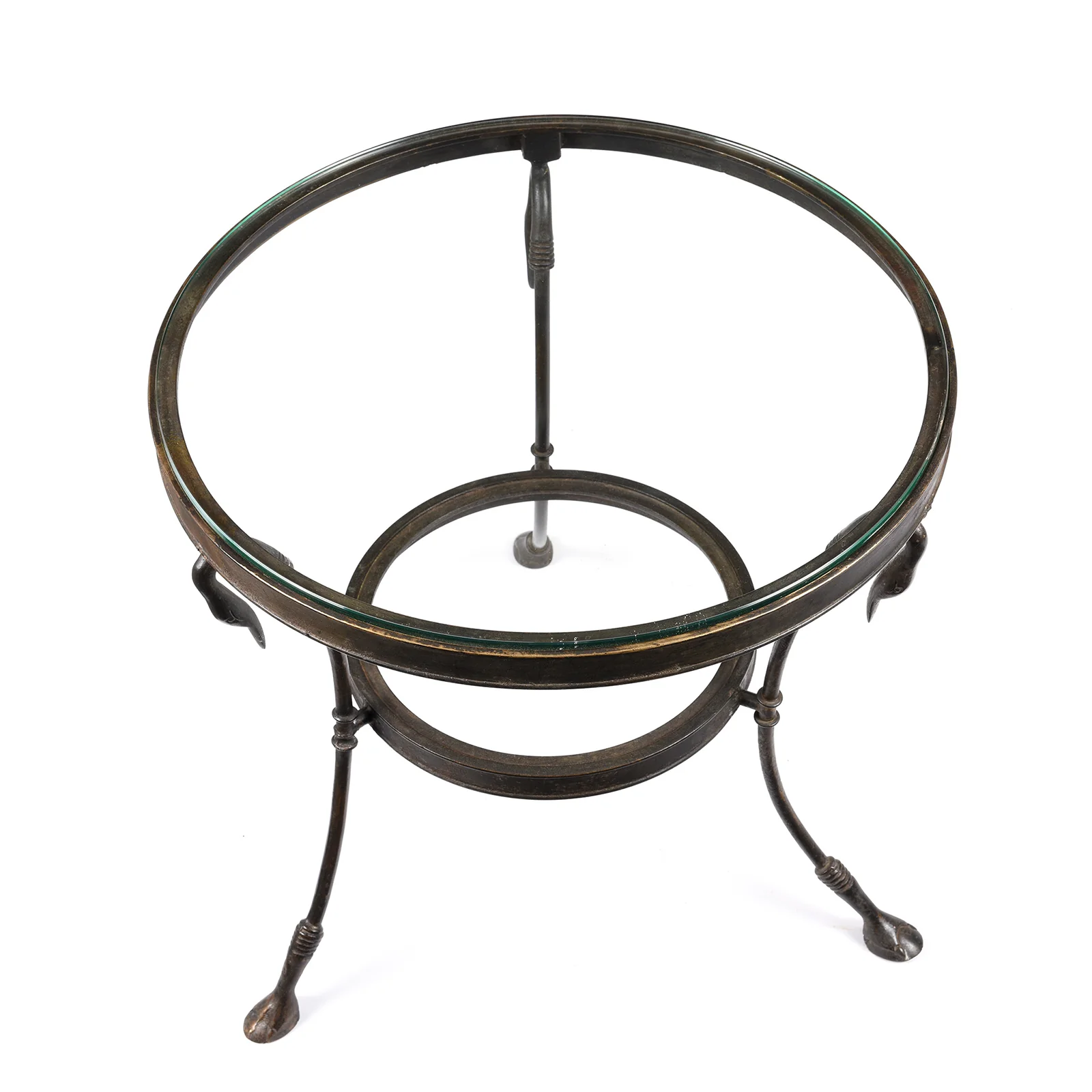 Round Glass Occasional Table - Mughal Style - Ca 1920 - Image 3