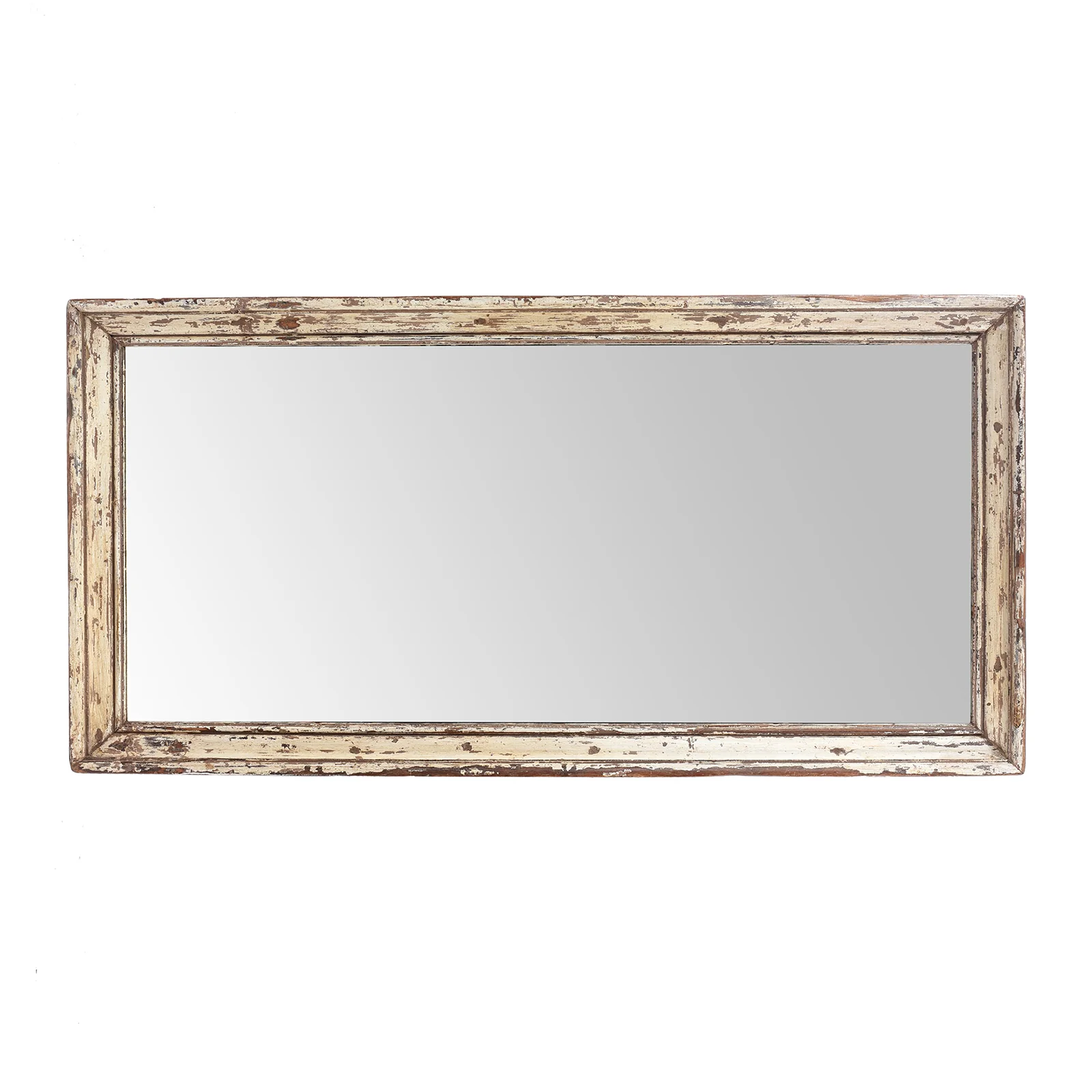 Rustic Cream Painted Indian Mirror (92 x 182 cms) - Image 2
