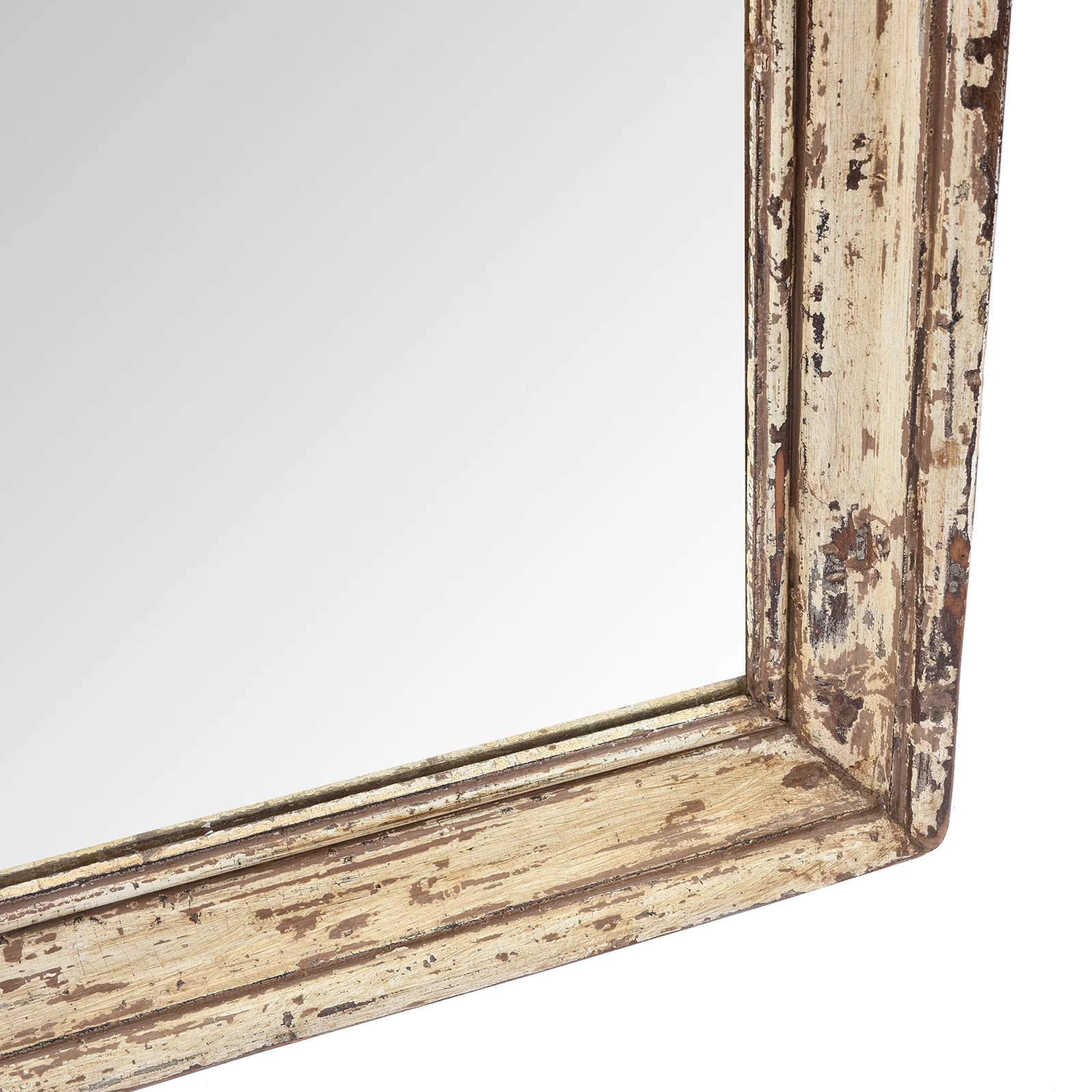 Rustic Cream Painted Indian Mirror (92 x 182 cms) - Image 3