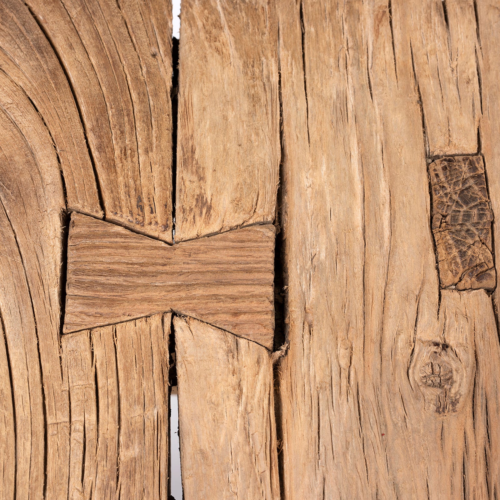 Rustic Farmhouse Elm Stool - Ca 1910 - Image 5