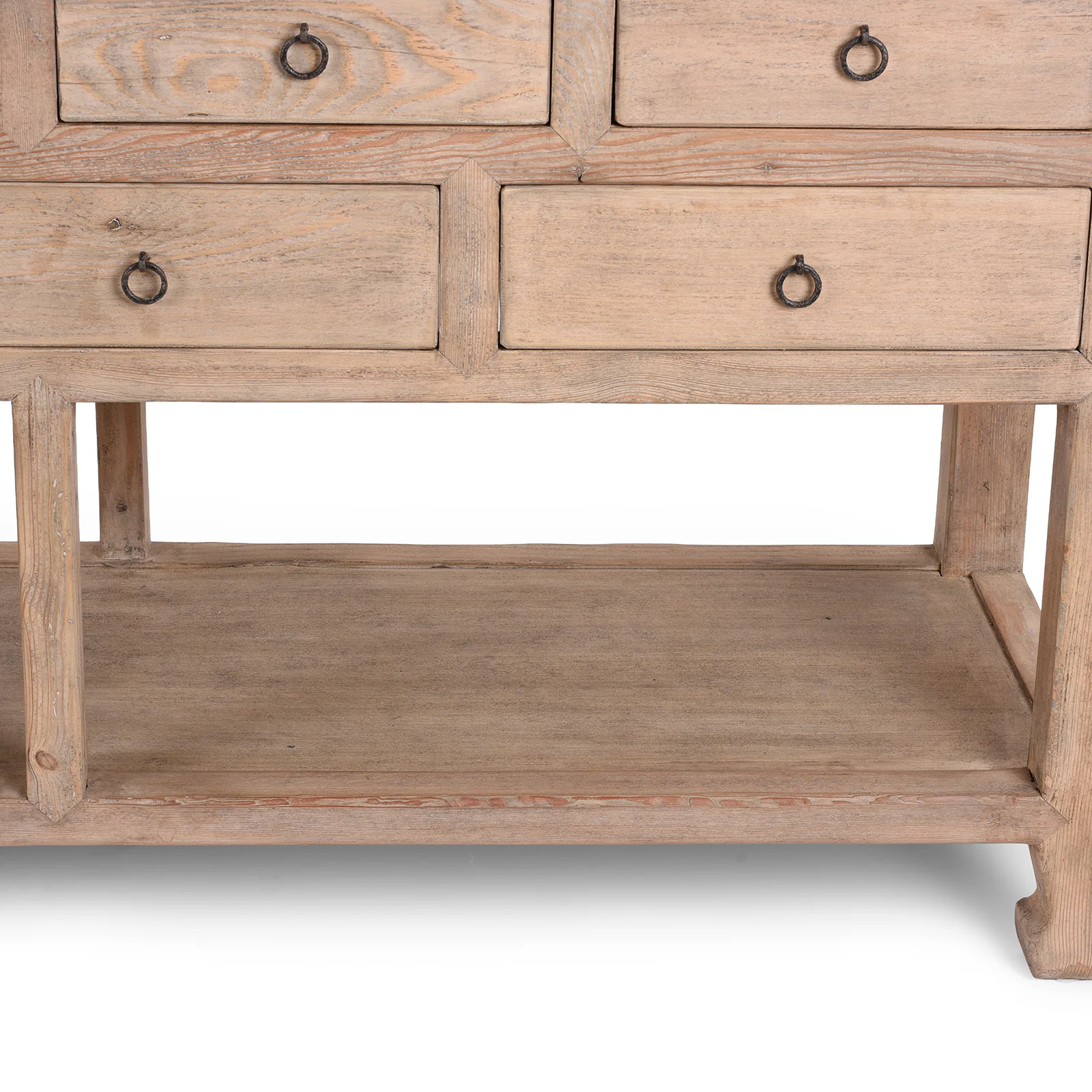 Long Rustic Console Table With Shelf - Image 6