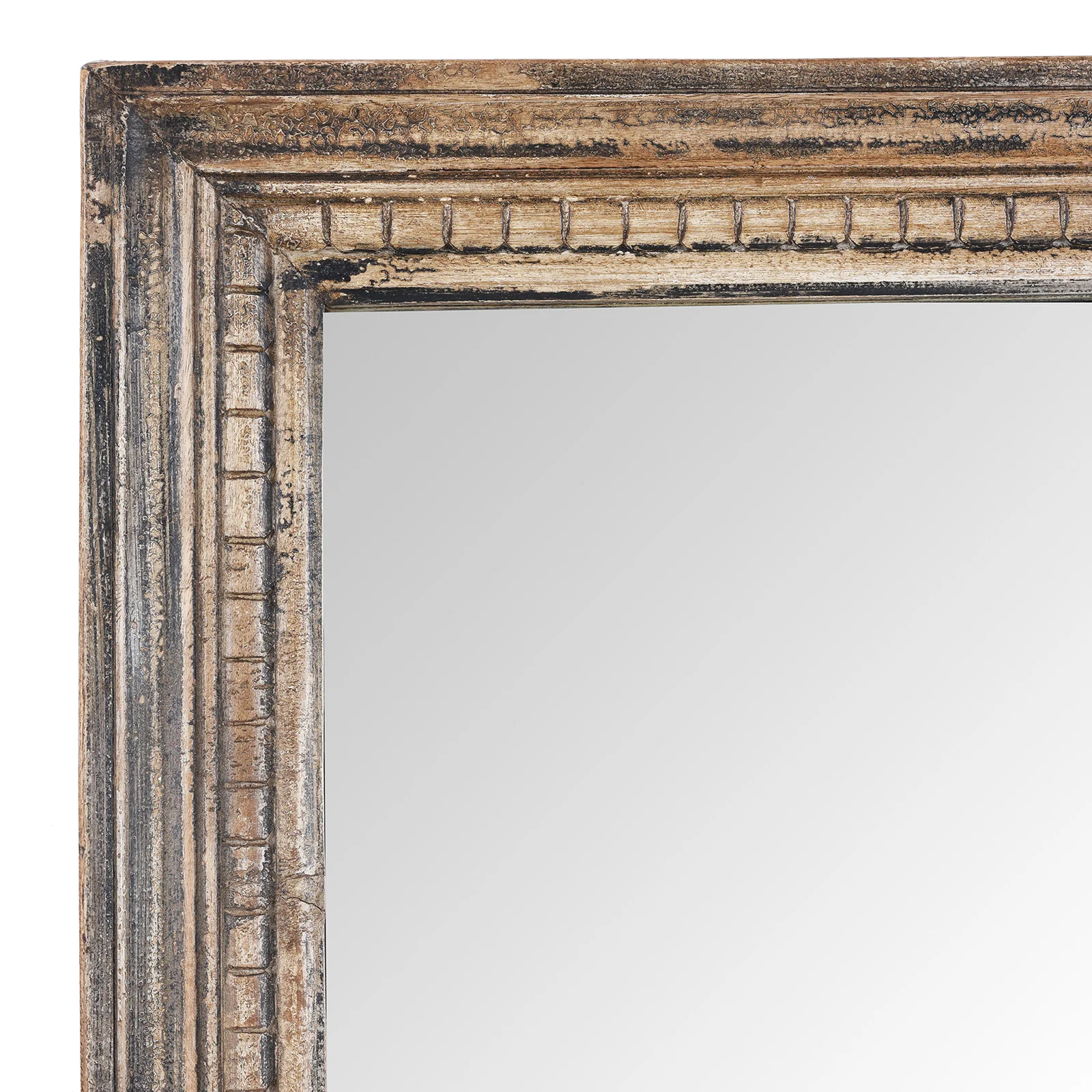 Rustic Mirror Made From Old Architectural Teak - Image 3