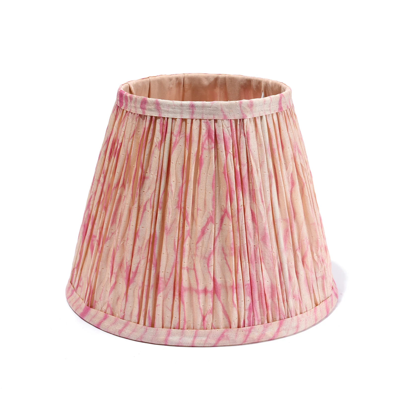 Samarkand Pink Shibori Silk Empire Lampshade - Image 4