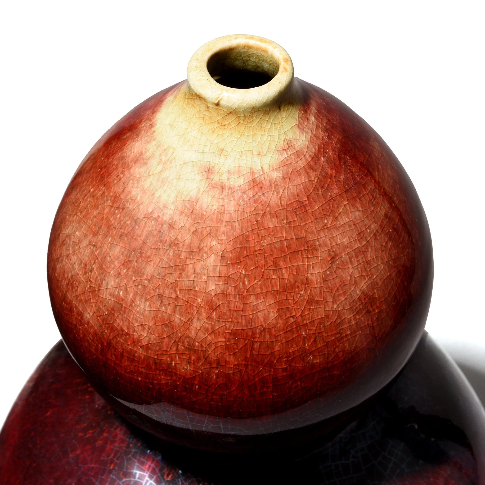 Sang De Boeuf Double Gourd Porcelain Vase - Image 3