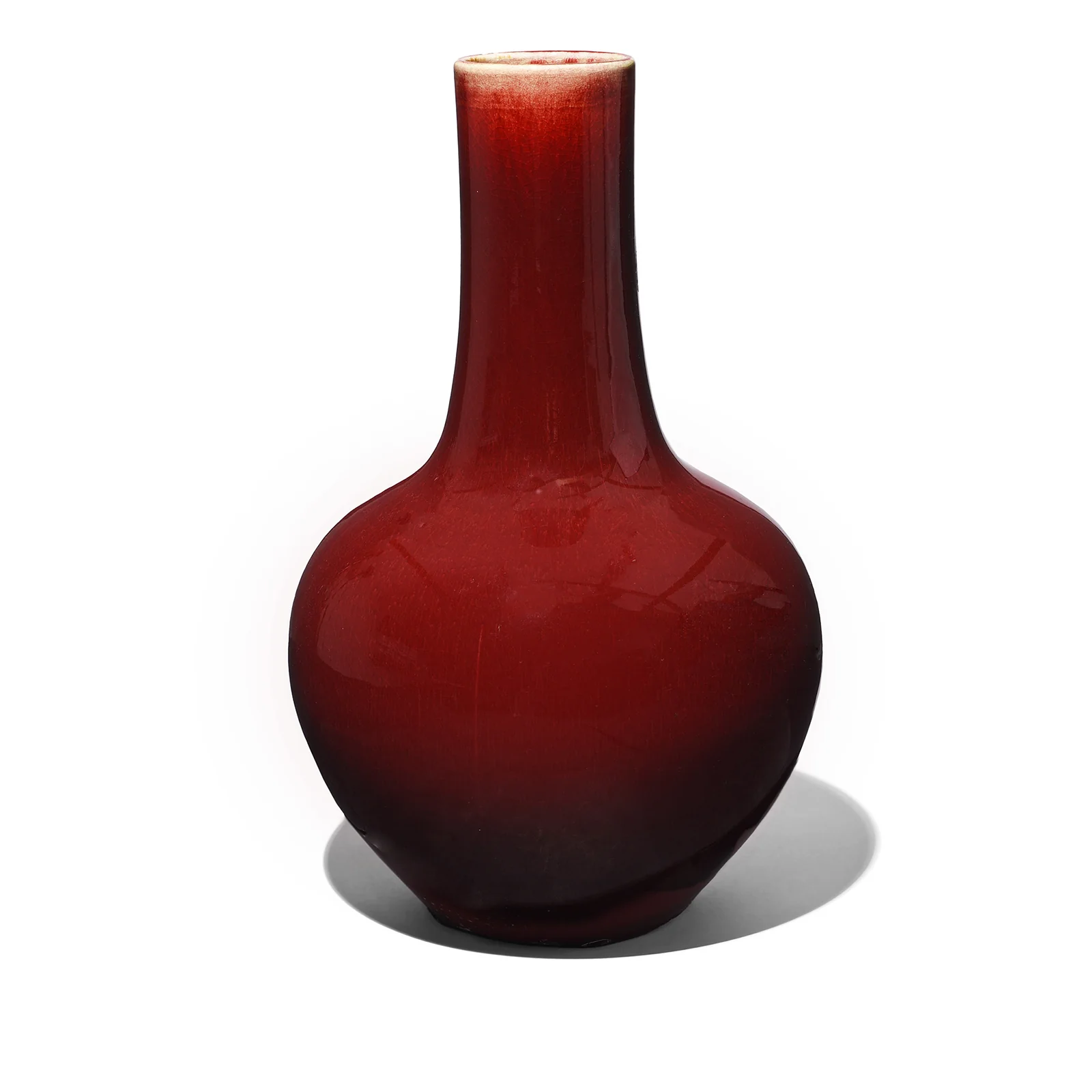 Sang De Boeuf Porcelain Tianqiuping Vase - Large