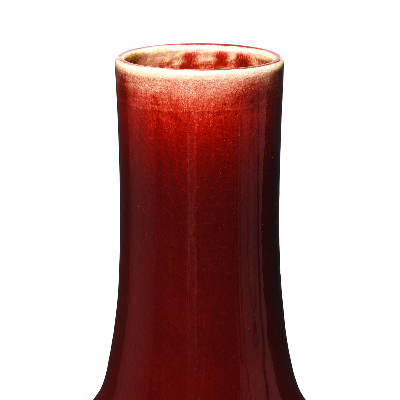 Sang De Boeuf Porcelain Tianqiuping Vase - Large - Image 3