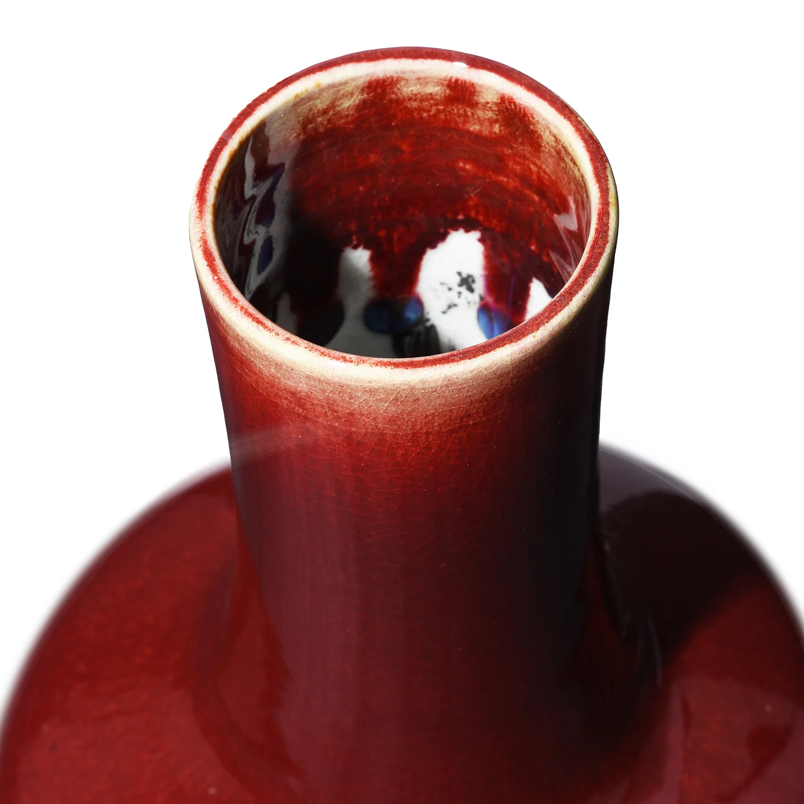 Sang De Boeuf Porcelain Tianqiuping Vase - Large - Image 5