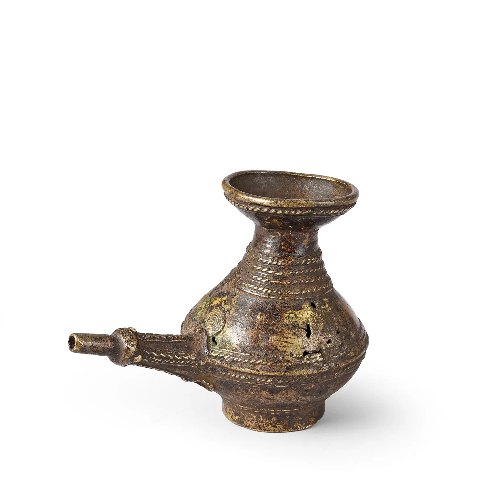 Saora Tribal Jeri Wine Pipe From Orissa - Ca 1920's - Image 4