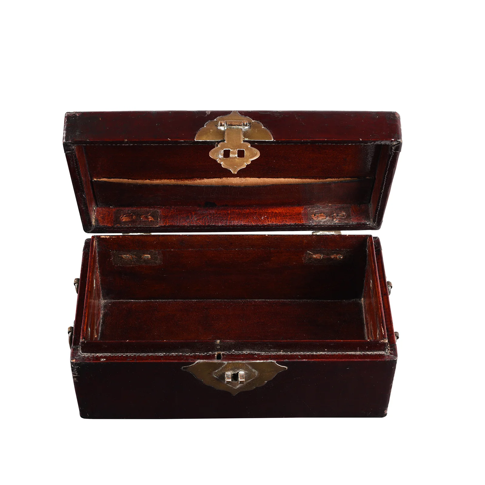 Aubergine Leather Trunks From Jiangxi - 19th Century - Image 3