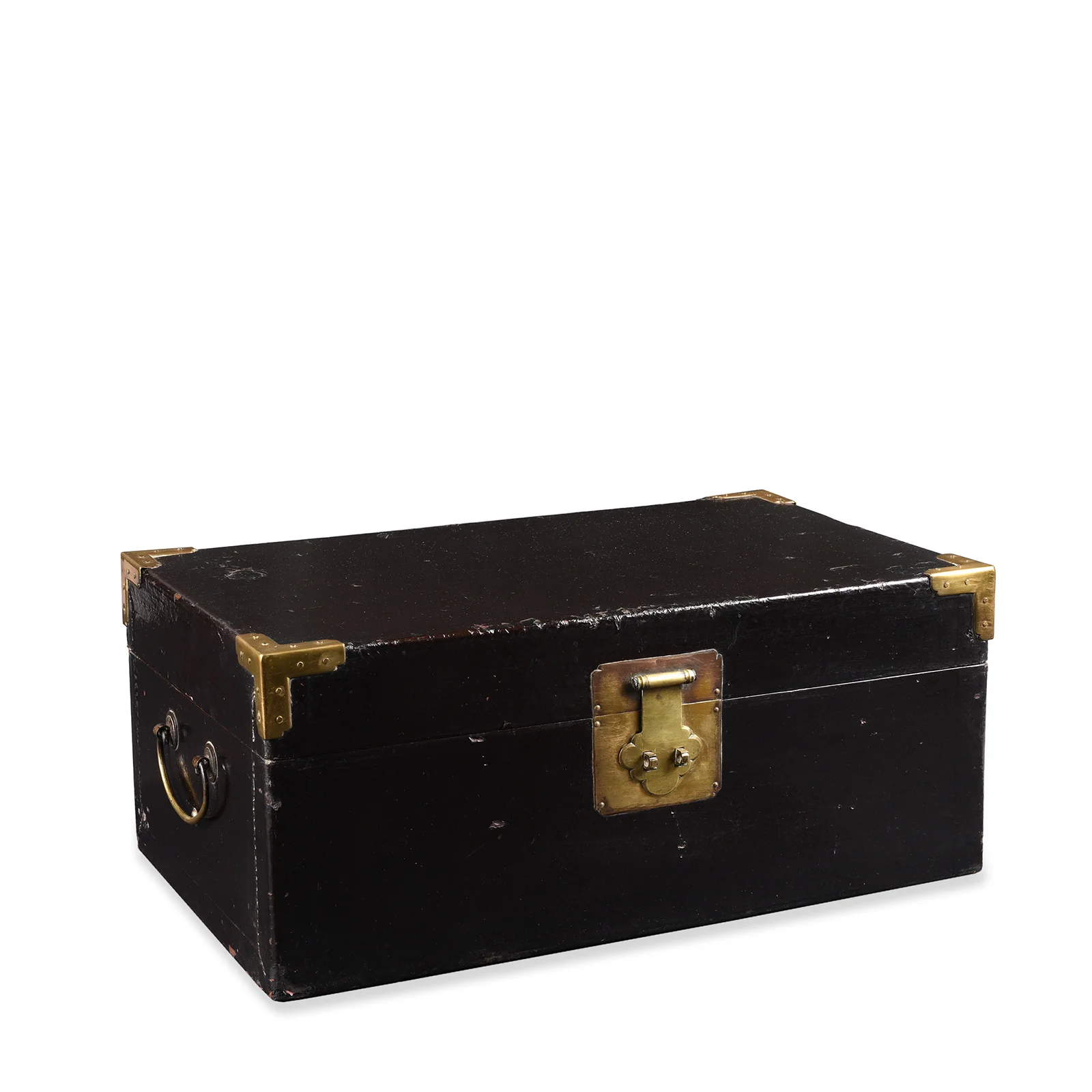 Aubergine Leather Trunks From Jiangxi - 19th Century - Image 4