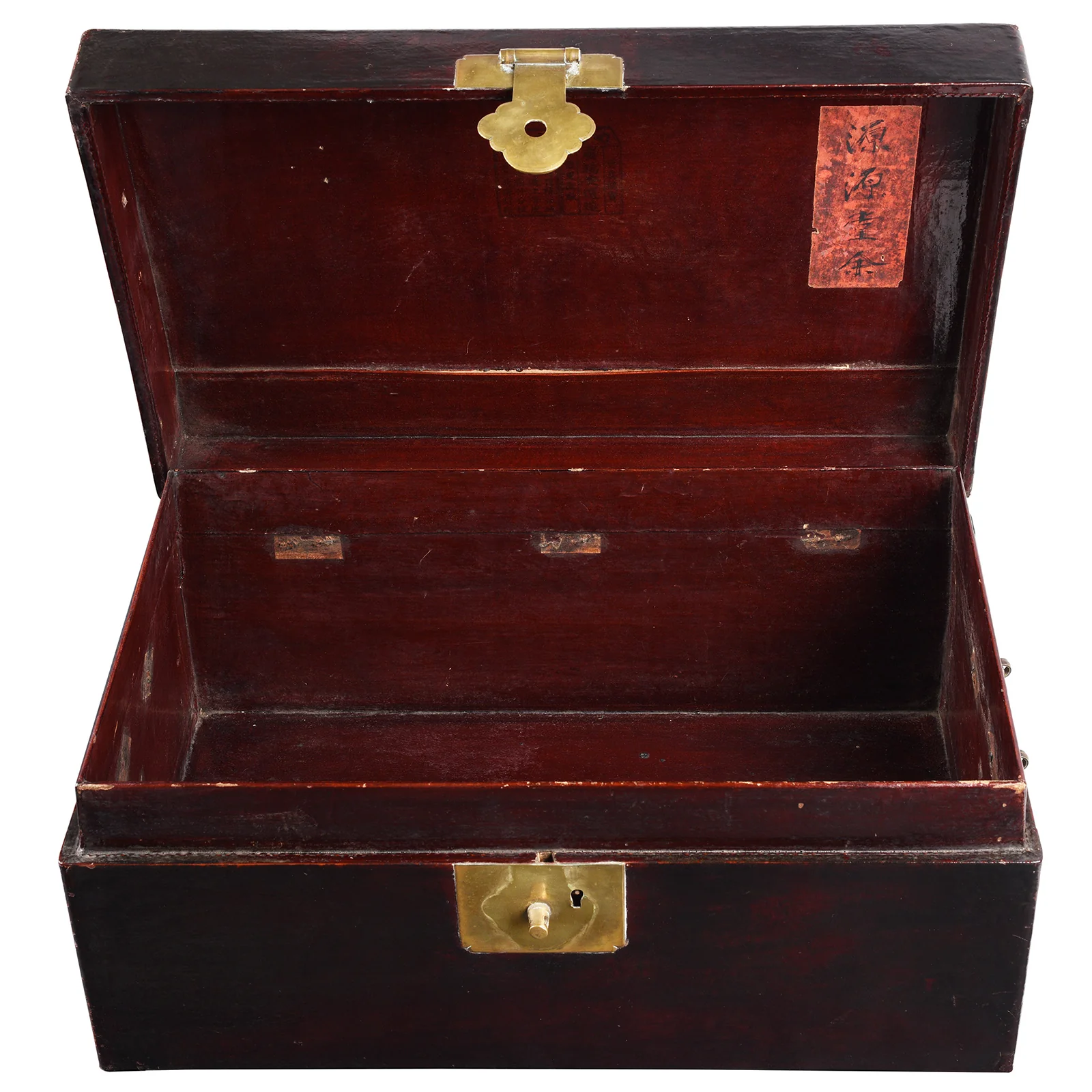 Aubergine Leather Trunks From Jiangxi - 19th Century - Image 8