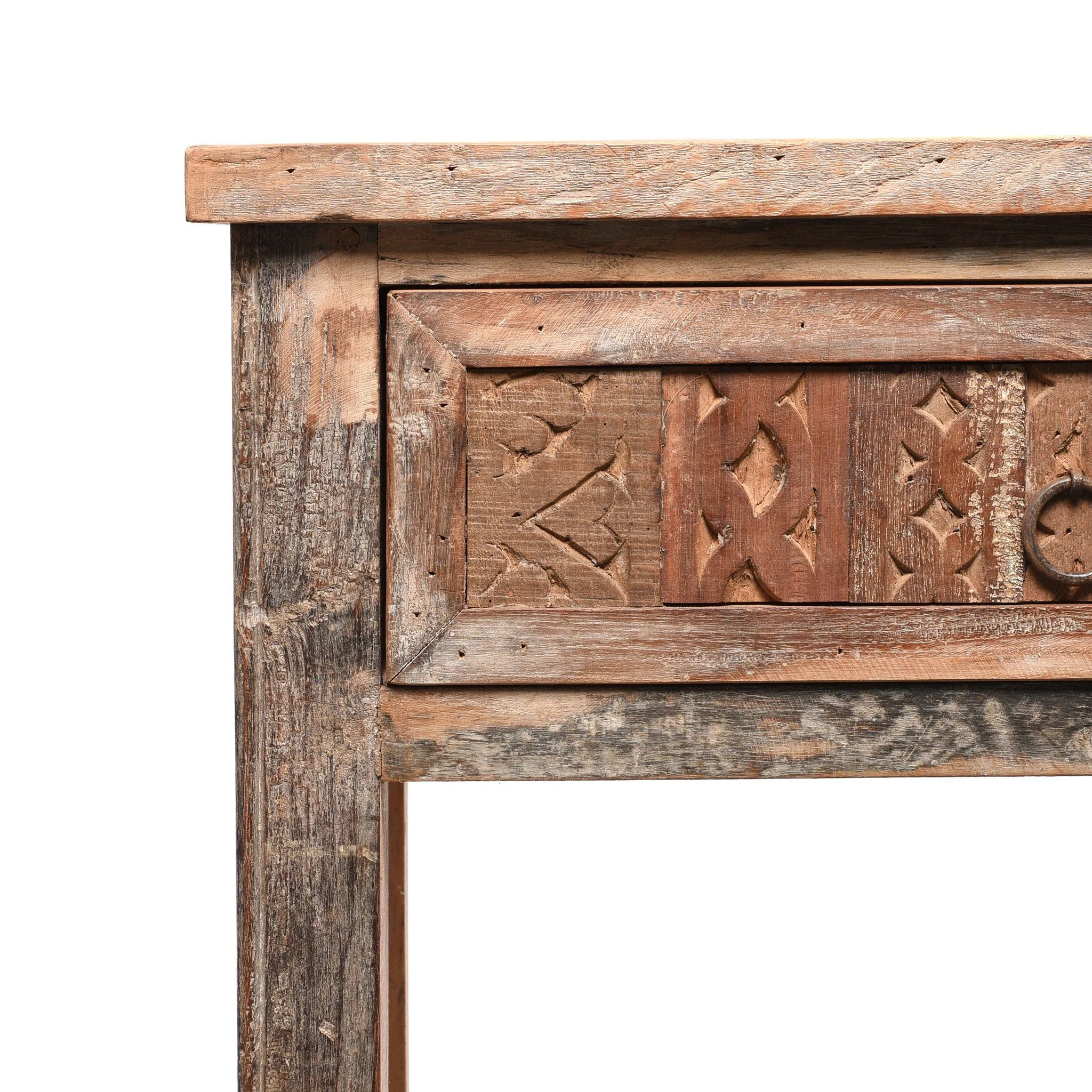 Side Table with Drawer From Reclaimed wood - Image 2