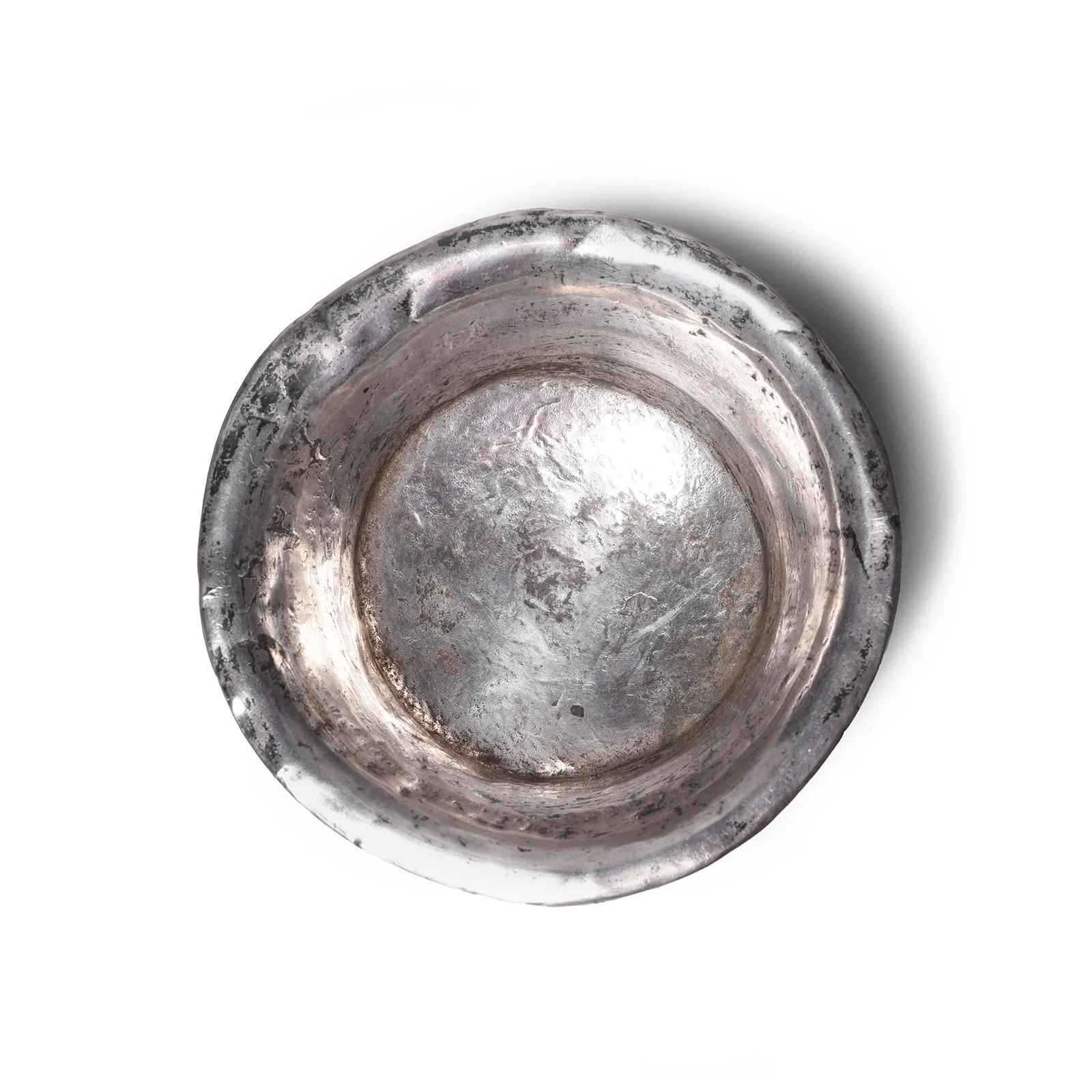 Silver & Burr Tibetan Tsampa Bowl - Ca 1900 - Image 5