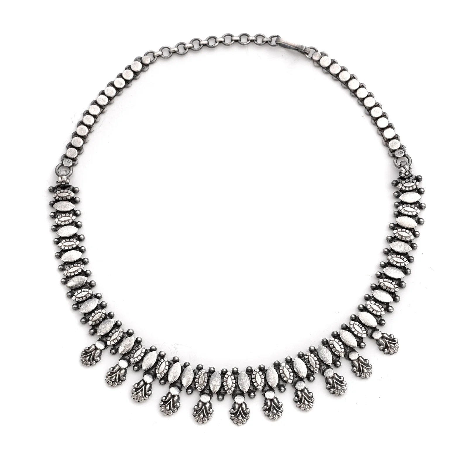 Silver Indian Tribal Boteh Necklace - Image 2