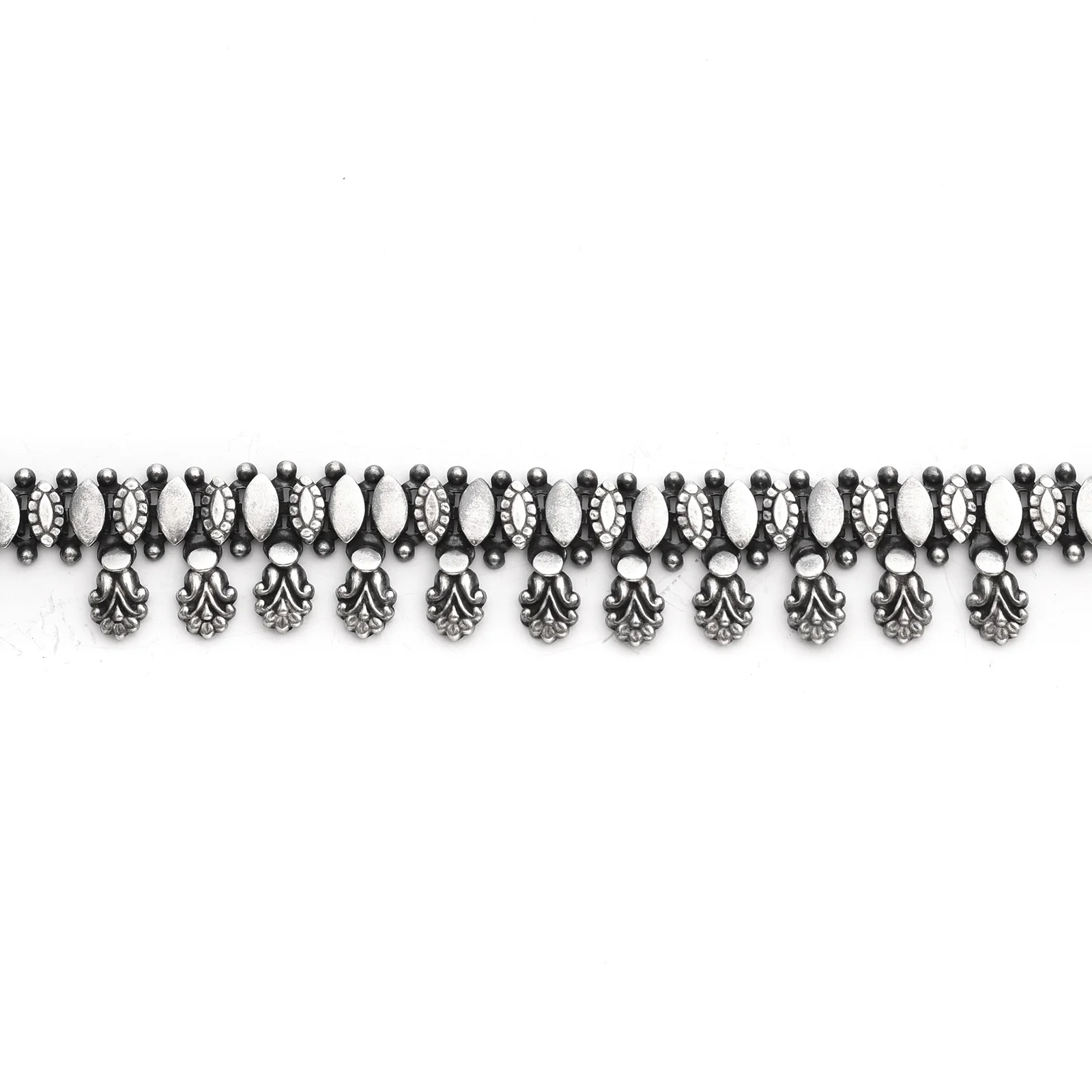Silver Indian Tribal Boteh Necklace - Image 3