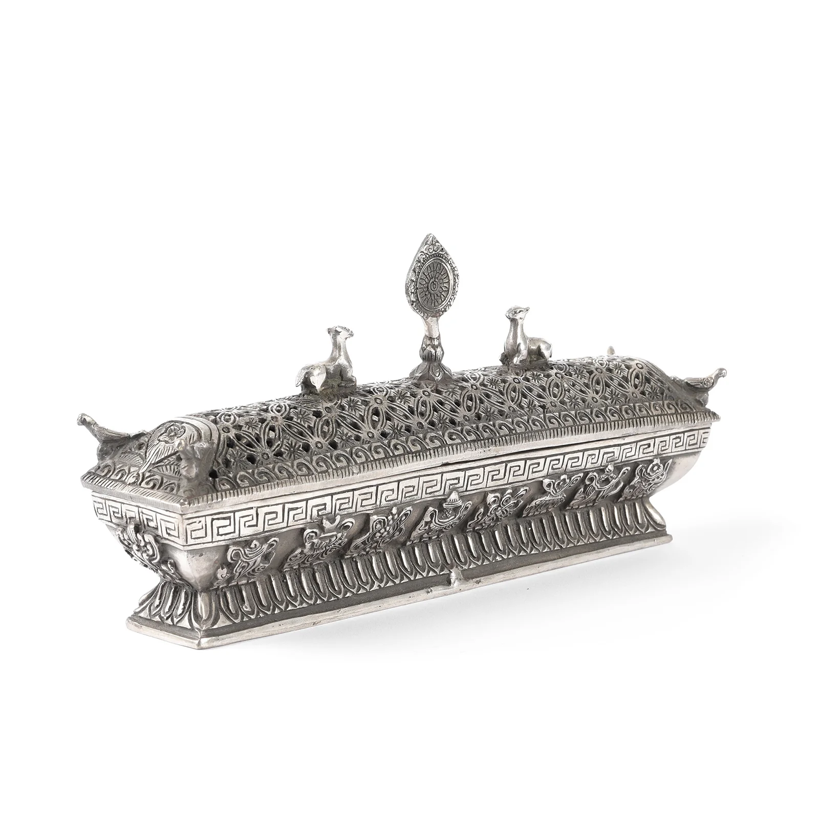 Reproduction Tibetan Incense Burner & Cover - Image 2