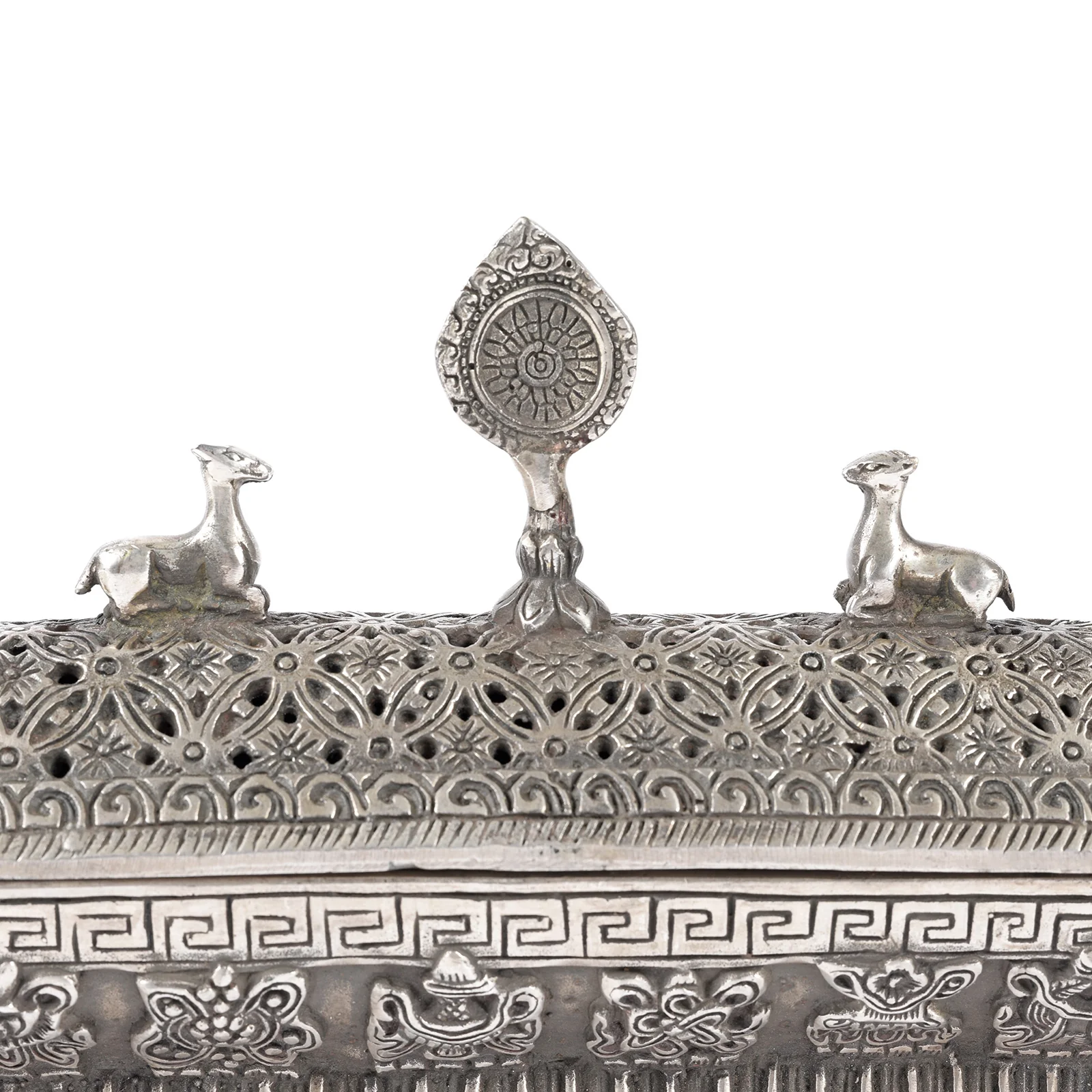 Reproduction Tibetan Incense Burner & Cover - Image 4