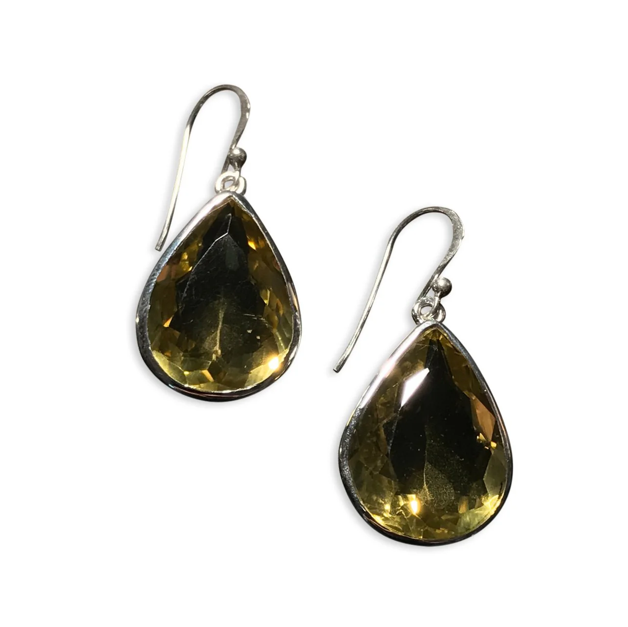 Silver Teardrop Earrings - From Rajasthan - Image 2