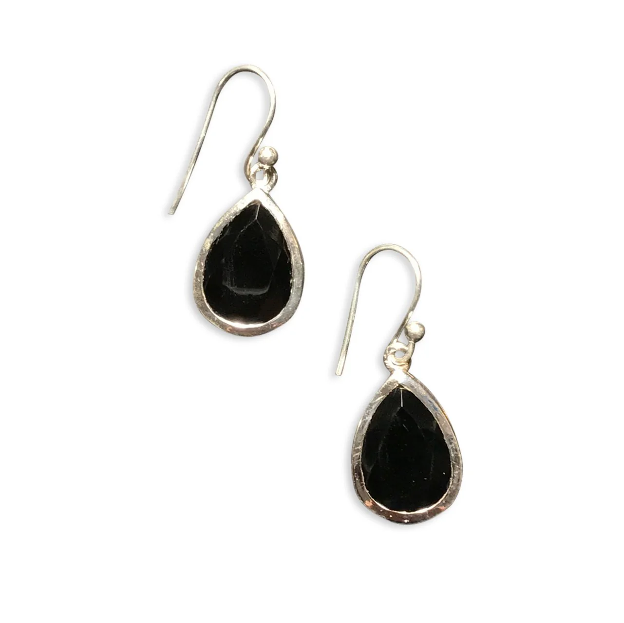Silver Teardrop Earrings - From Rajasthan - Image 3
