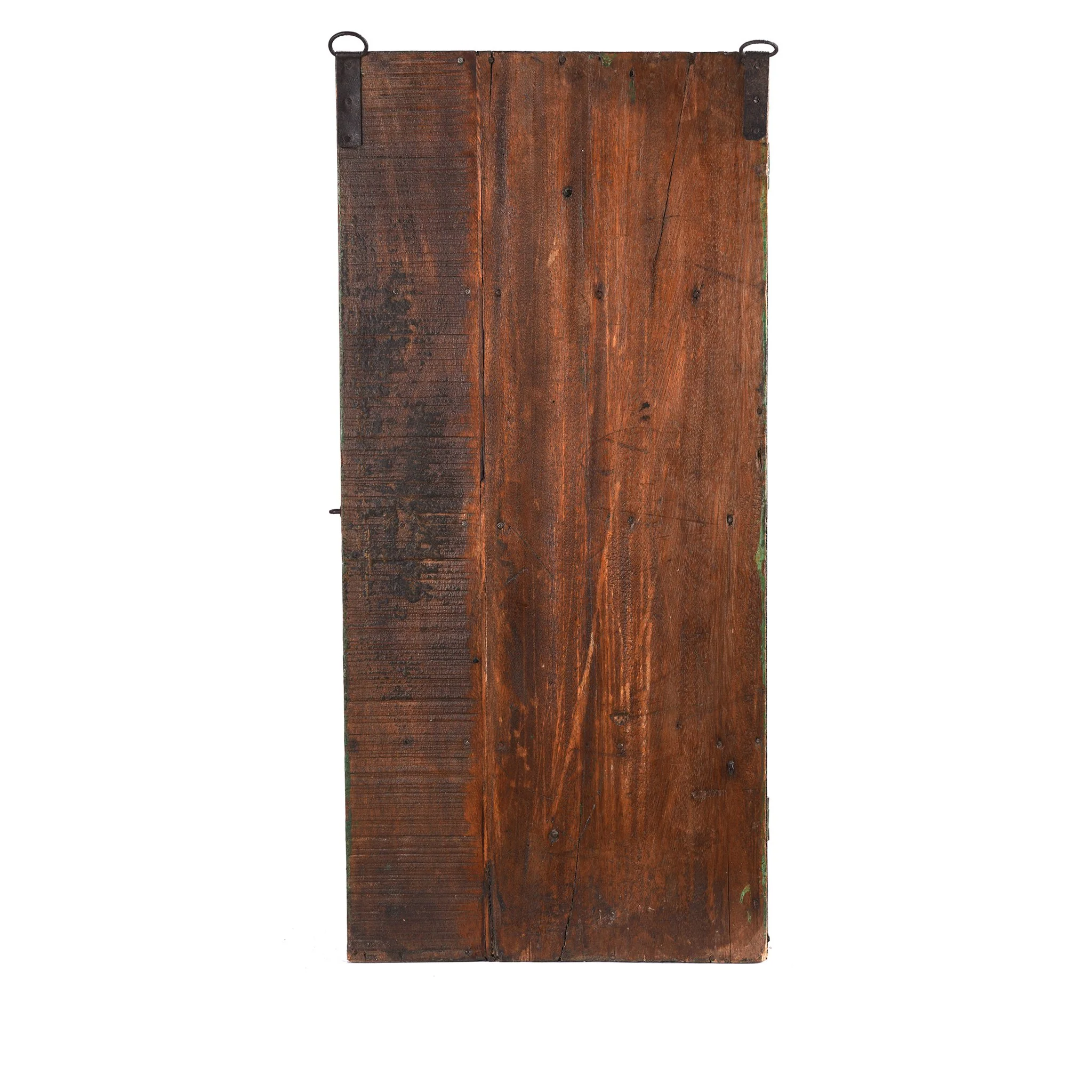 Green Painted Teak Glazed Wall Cabinet - Ca 1930 - Image 5