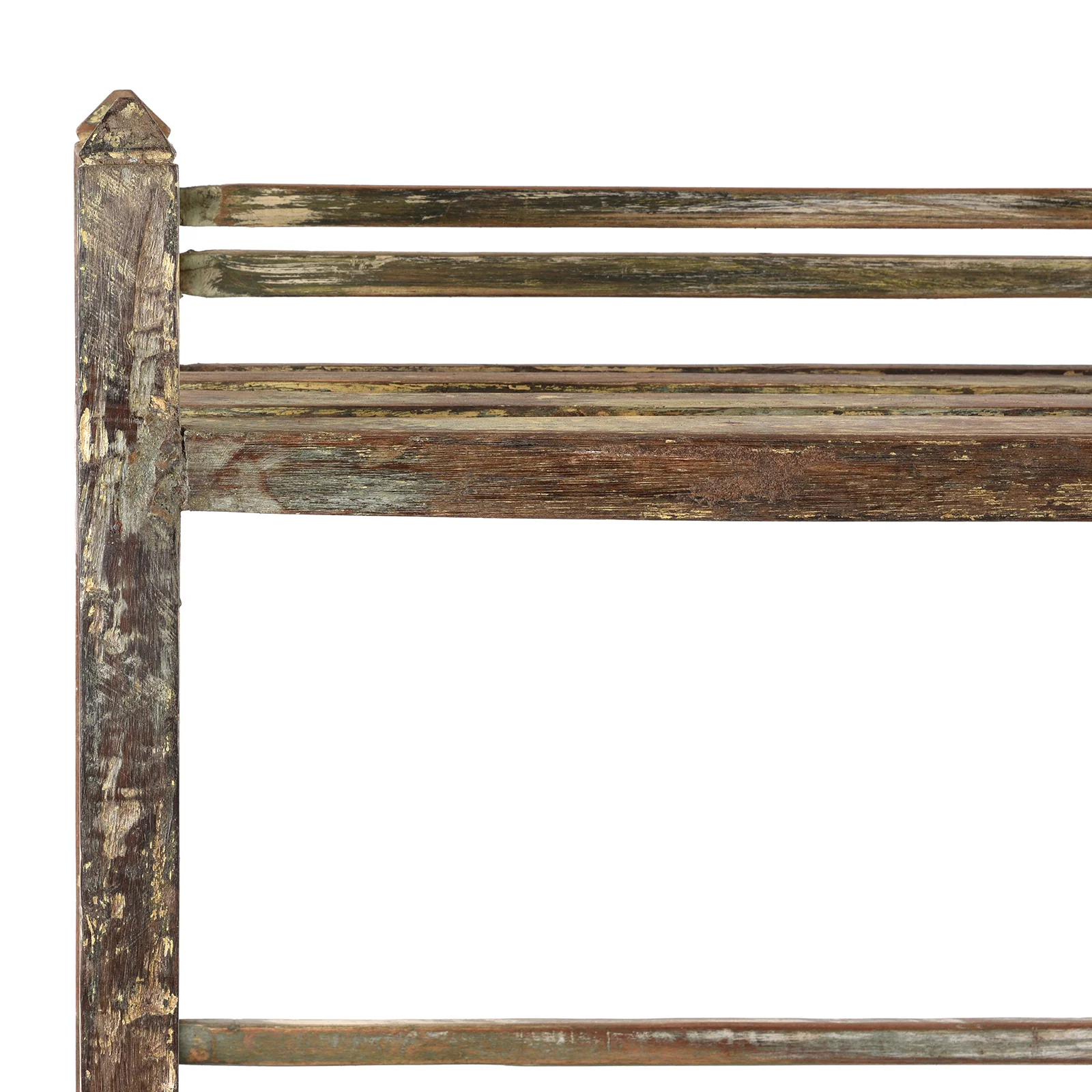Slatted Teakwood Shelf From Rajasthan - Ca 1930 - Image 4