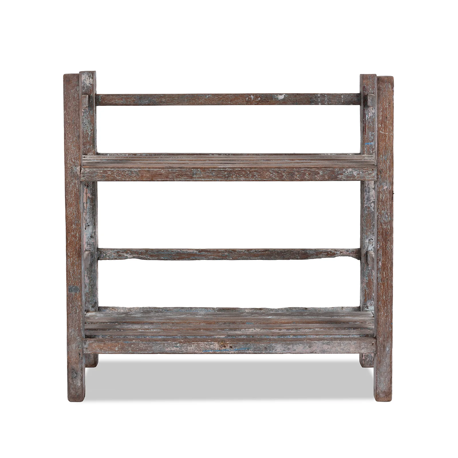 Slatted Teak Shelf From Rajasthan - Ca 1930 - Image 3