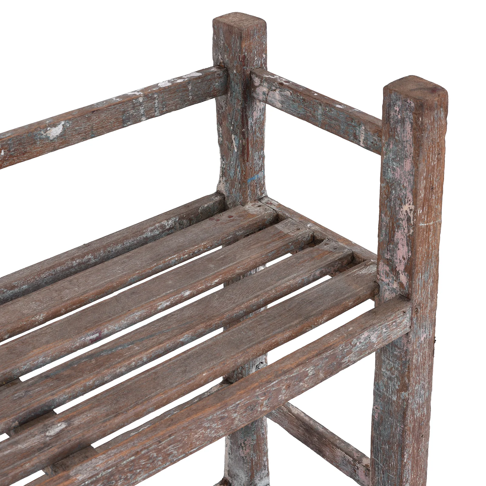 Slatted Teak Shelf From Rajasthan - Ca 1930 - Image 5
