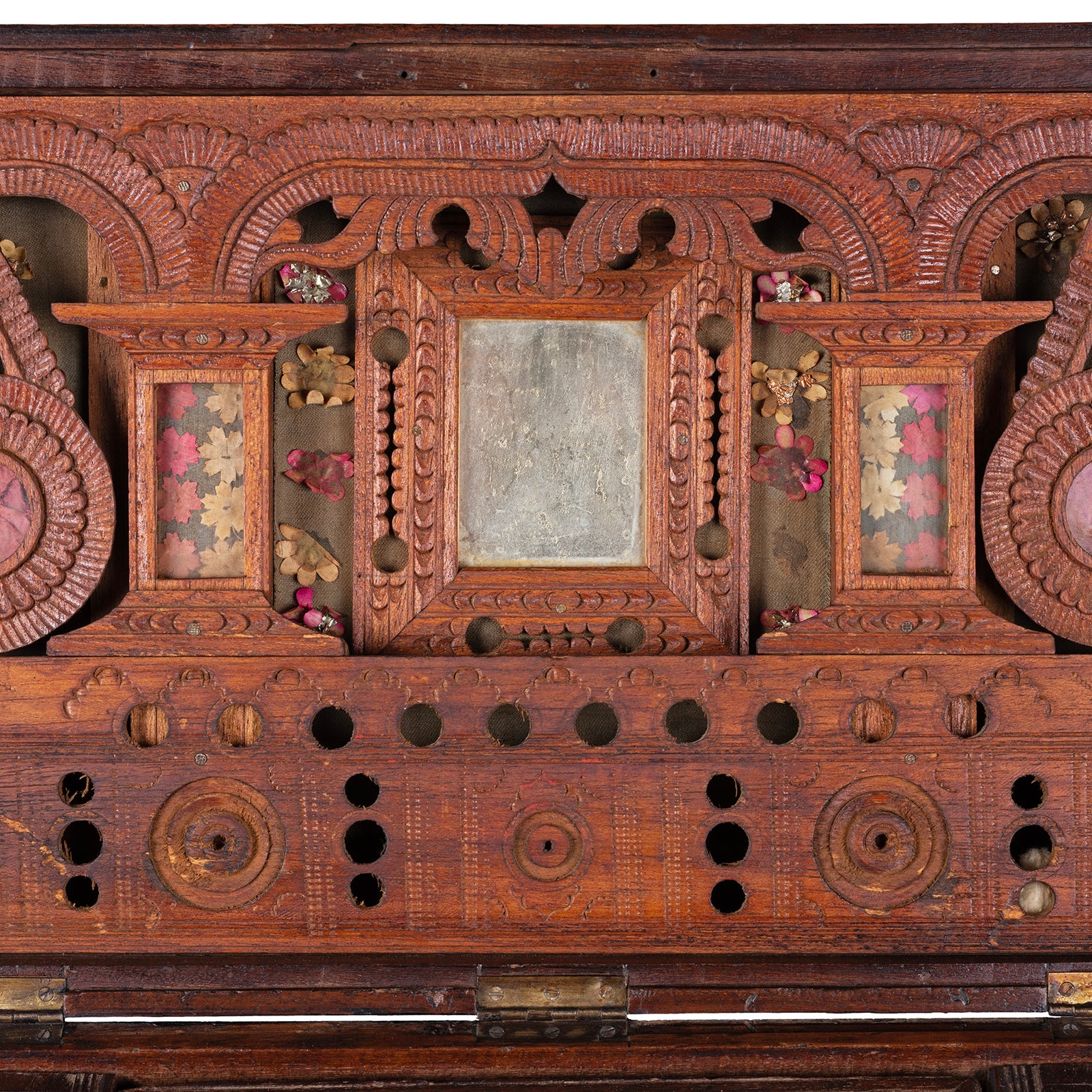 Brass Bound Teak Military Chest From Burma - 19th Century - Image 7