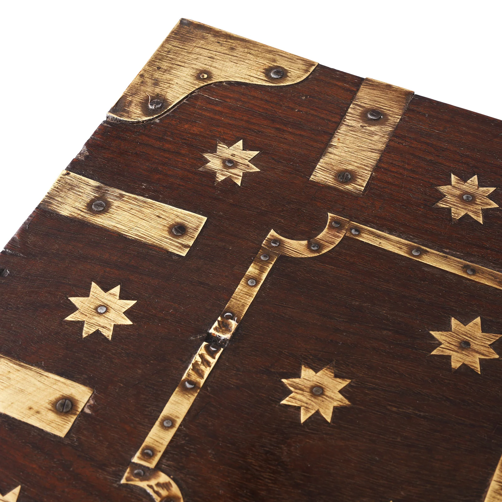 Small Brass & Rosewood 'Malabar' Chest From Kutch - 19th Century - Image 8