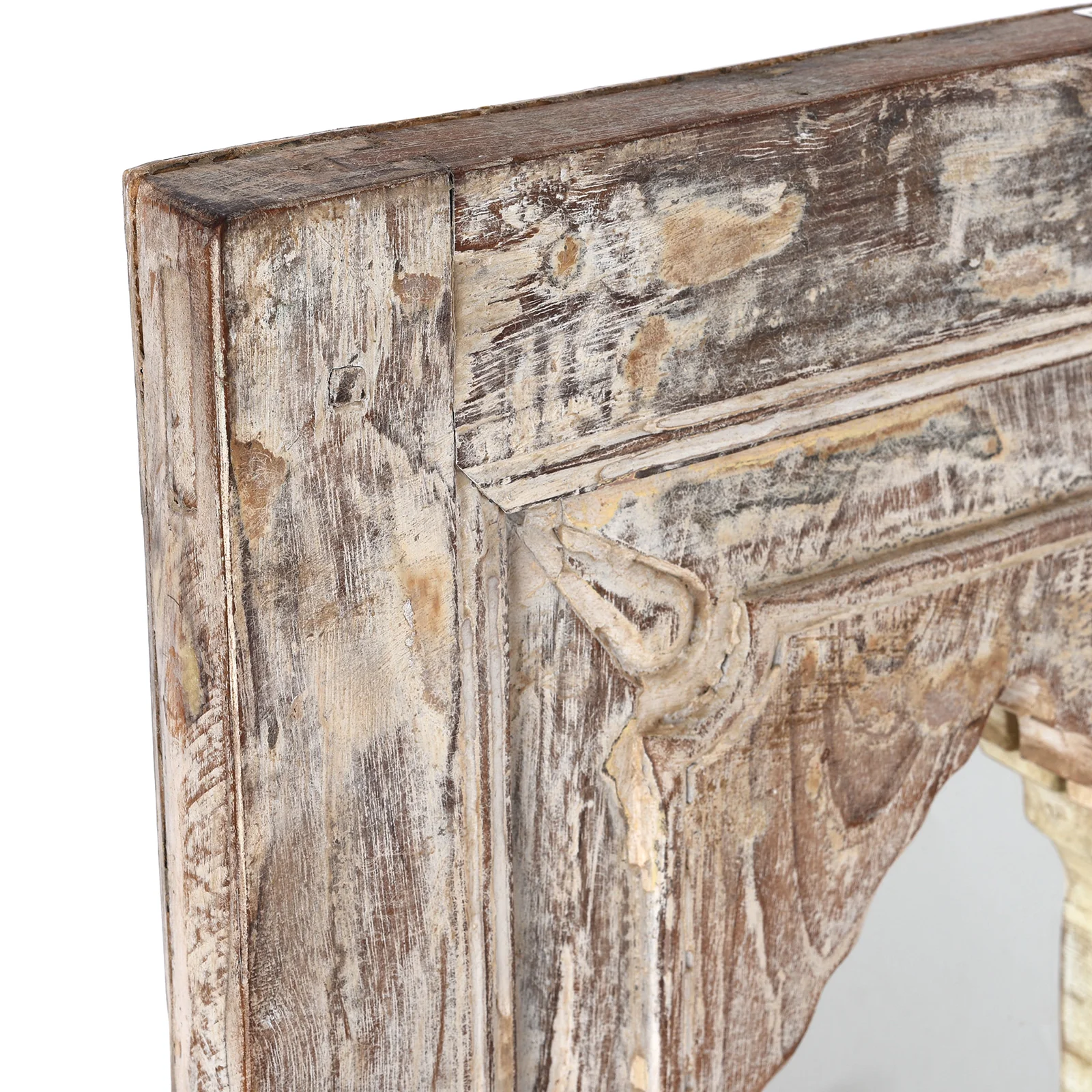 Indian Mihrab Mirror Made From Old Teak (38.5 x 59cm) - Image 3