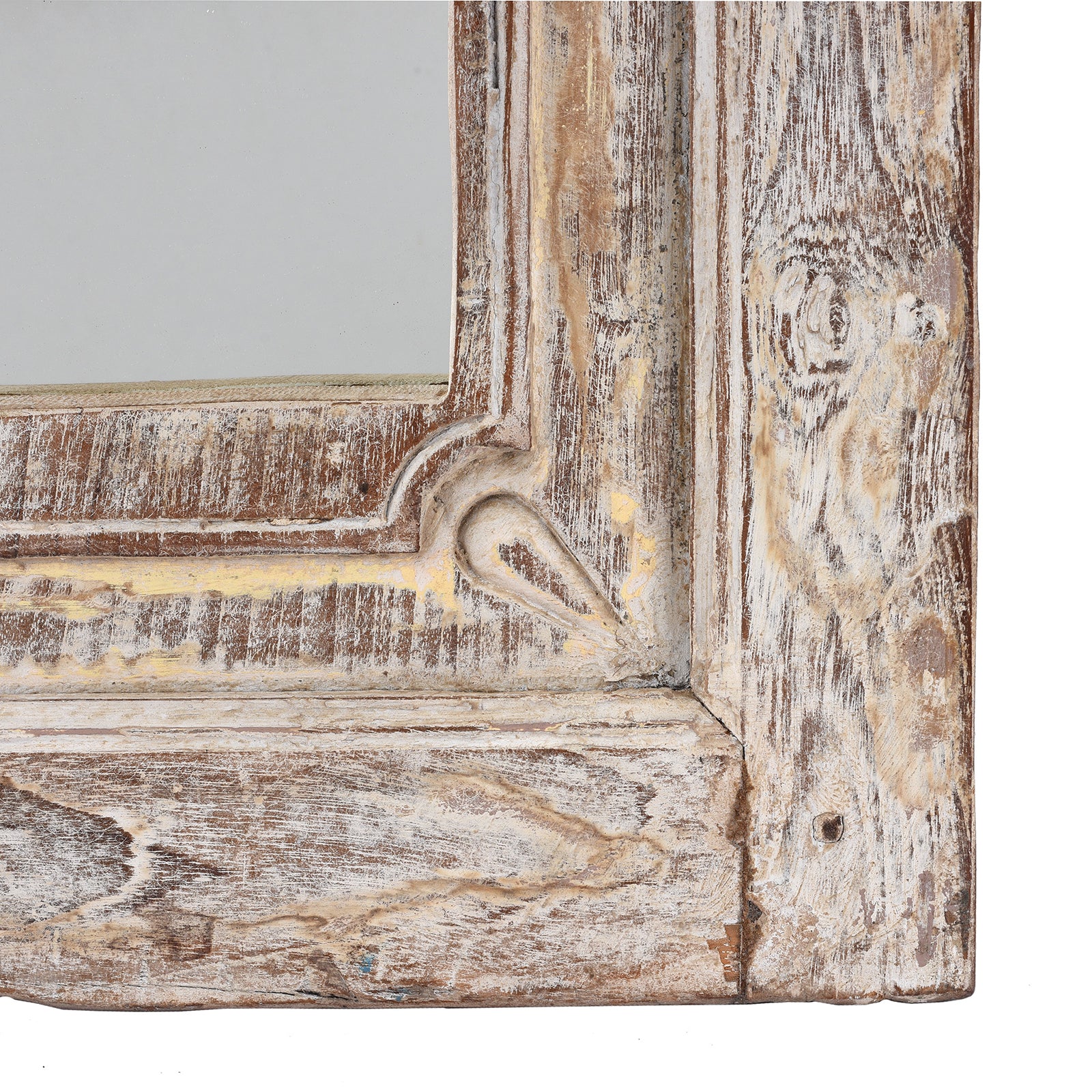 Indian Mihrab Mirror Made From Old Teak (38.5 x 59cm) - Image 4