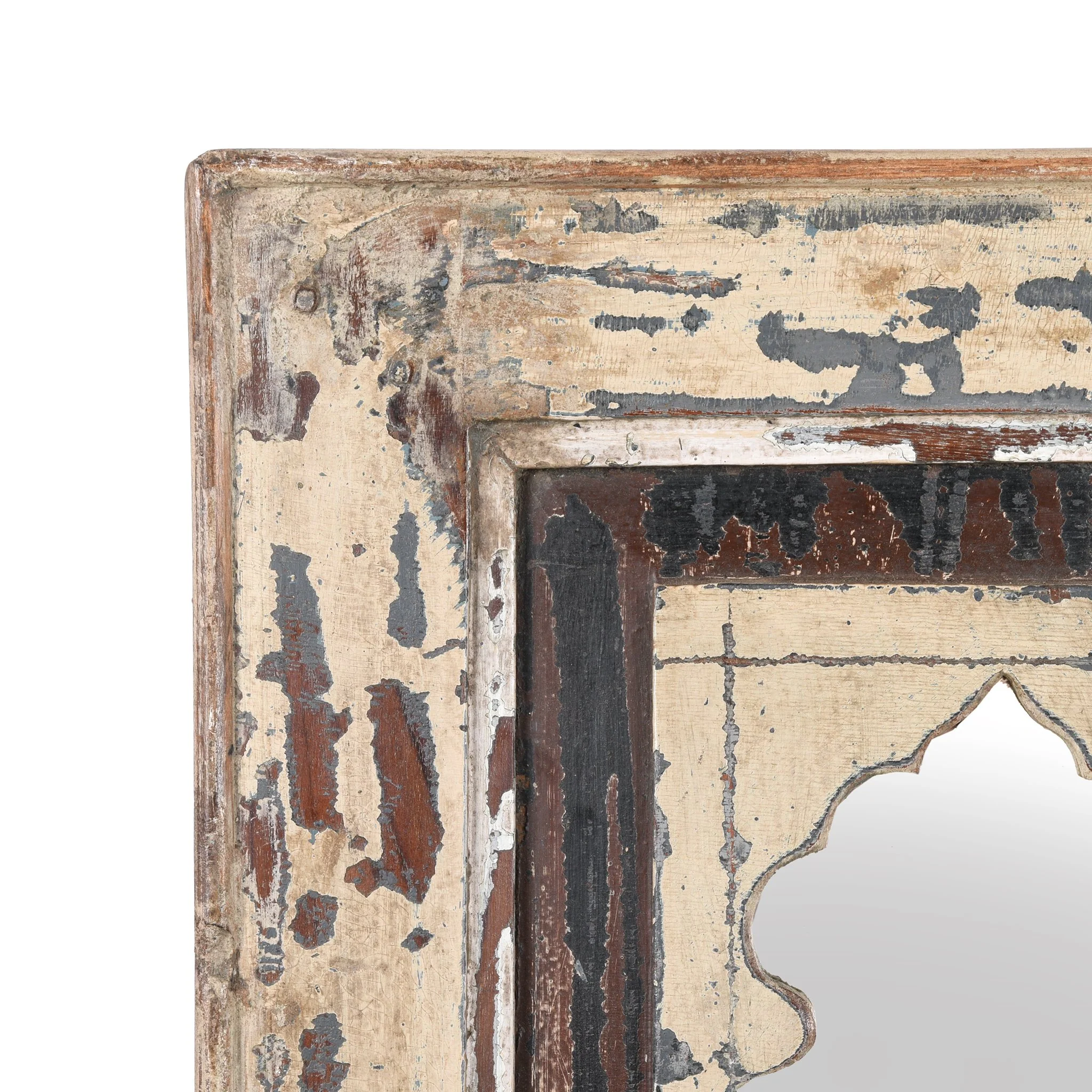 Mihrab Mirror Frame Made From Old Teak - 19thC - Image 3